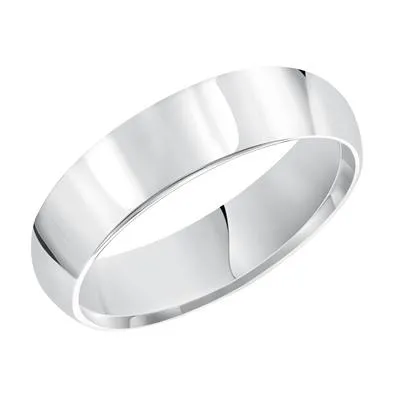 14k White Gold 4mm Comfort Fit Band size 7.0