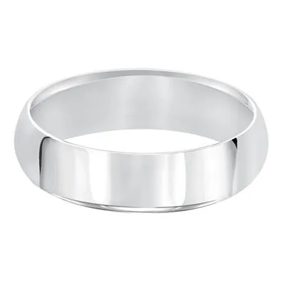 14k White Gold 4mm Comfort Fit Band size 7.0