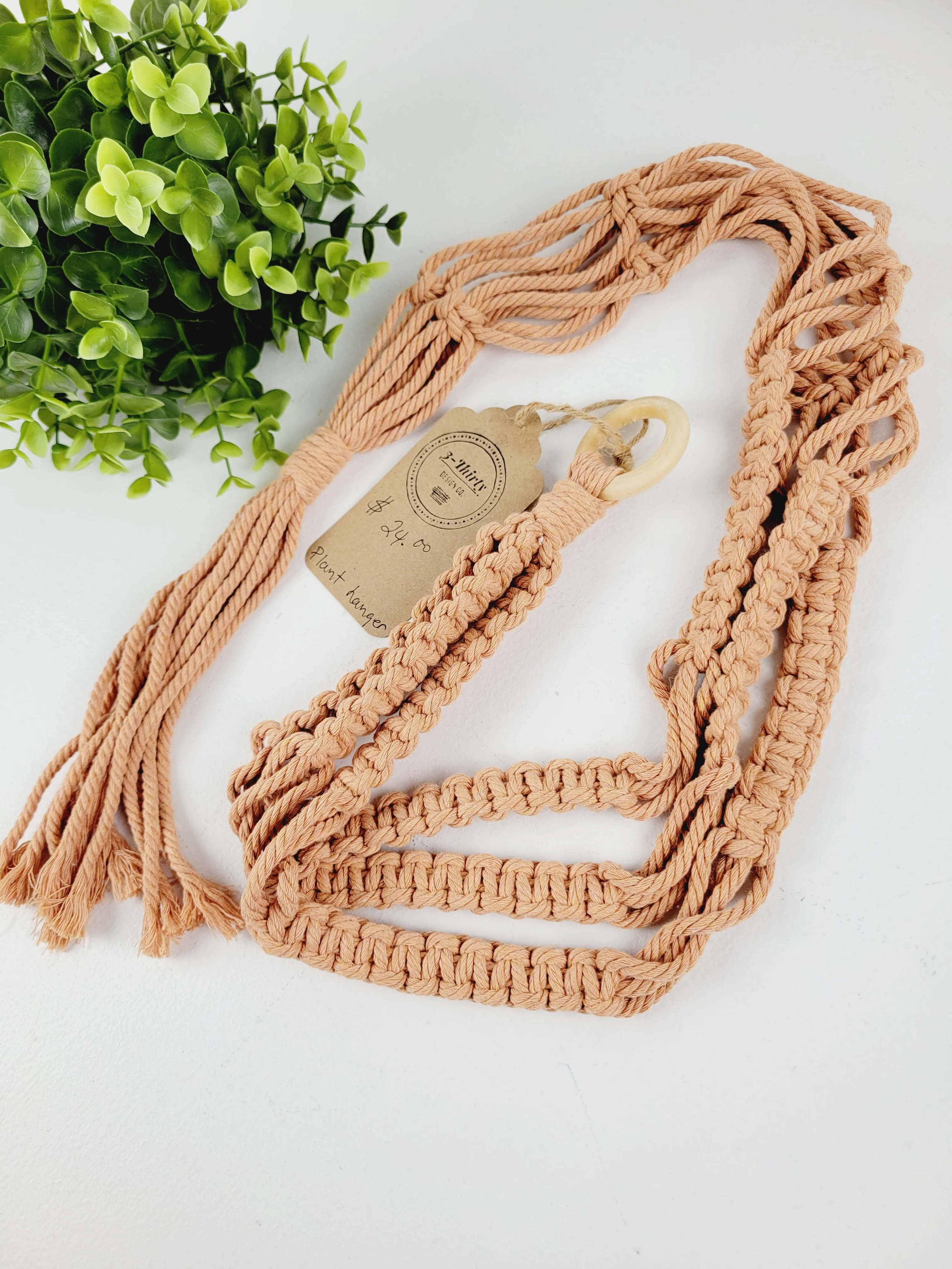 3-Thirty Design Co. Macrame Plant Hangers