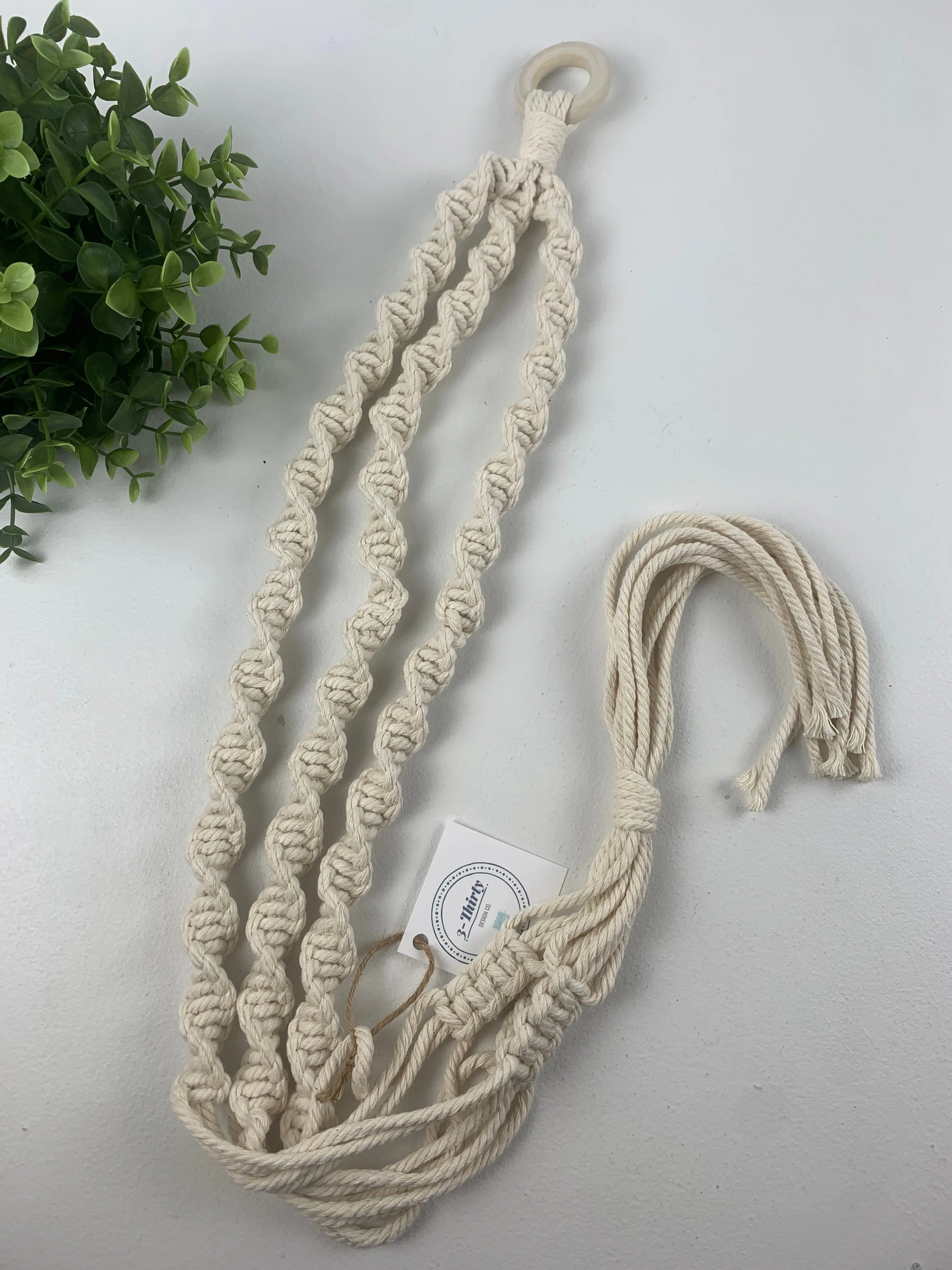 3-Thirty Design Co. Macrame Plant Hangers