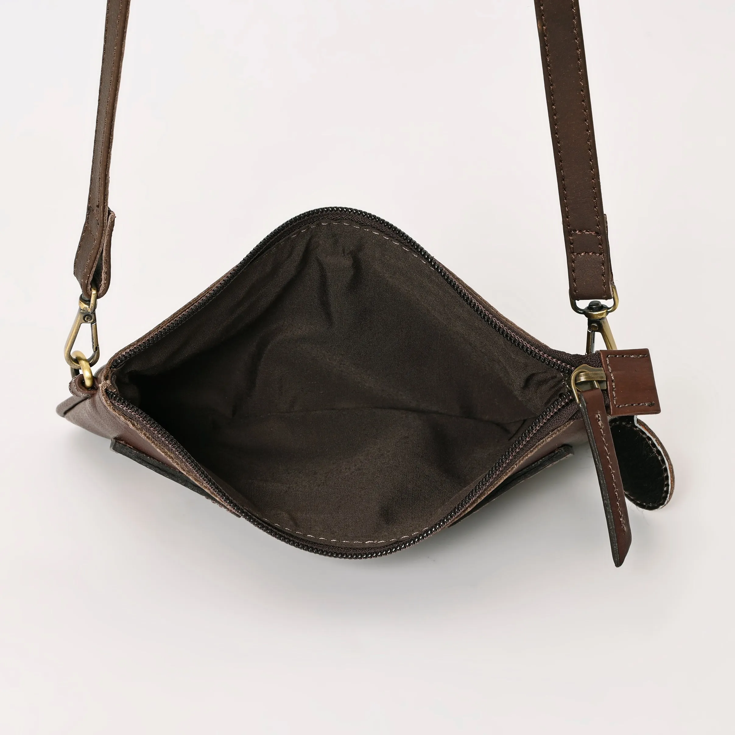 A&A-987  Montana West 100% Genuine Oily Calf Leather  Crossbody