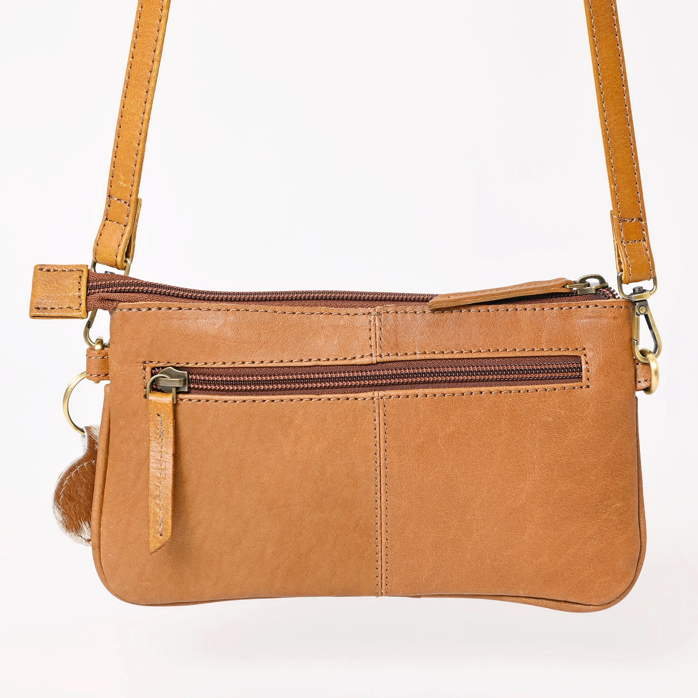 A&A-987  Montana West 100% Genuine Oily Calf Leather  Crossbody