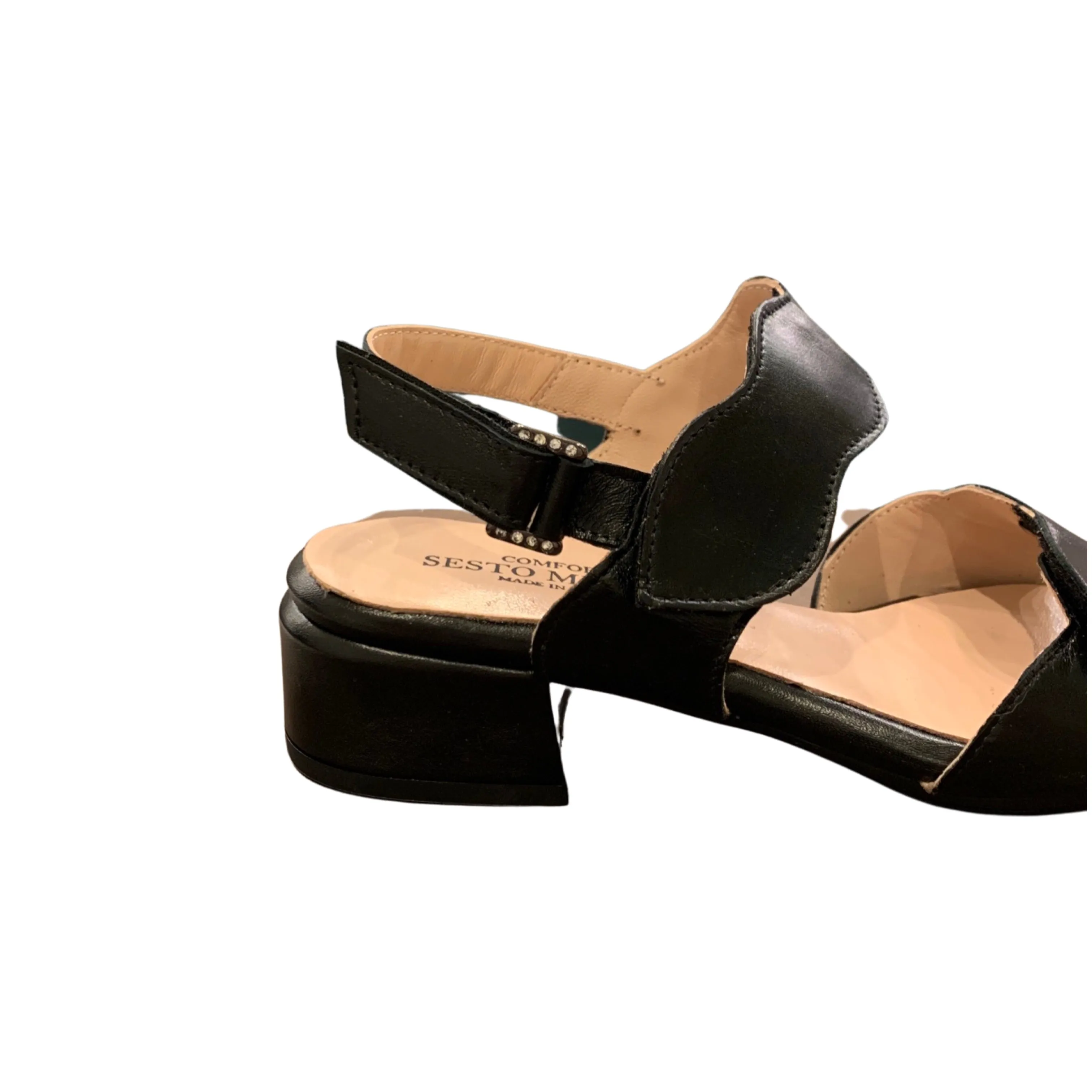 Adena Black Adjustable Sandal