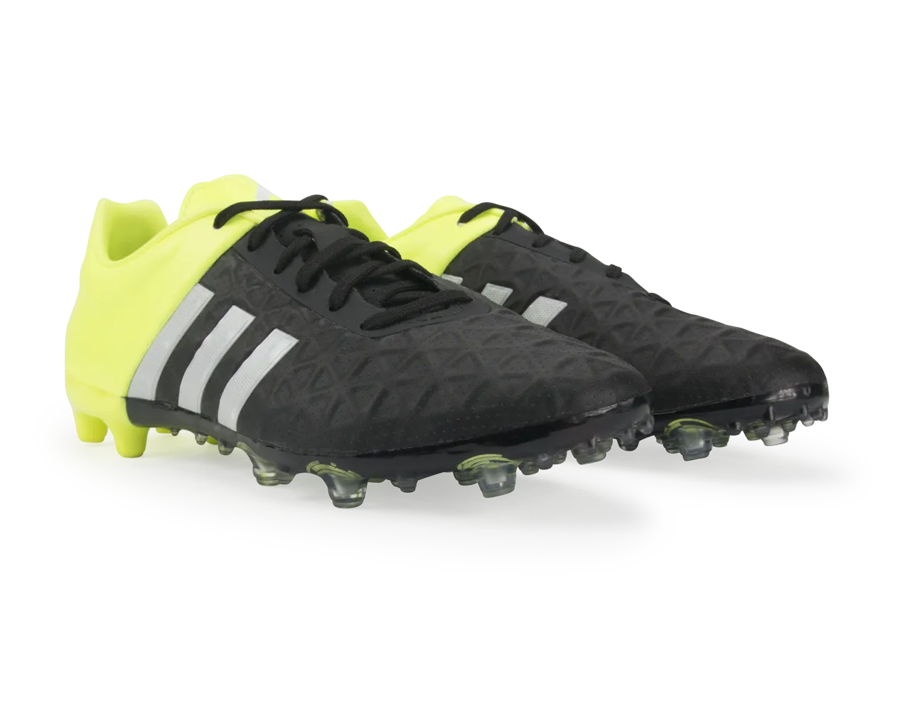 adidas Men's ACE 15.2 FG/AG Black/Night Metallic/Solar Yellow