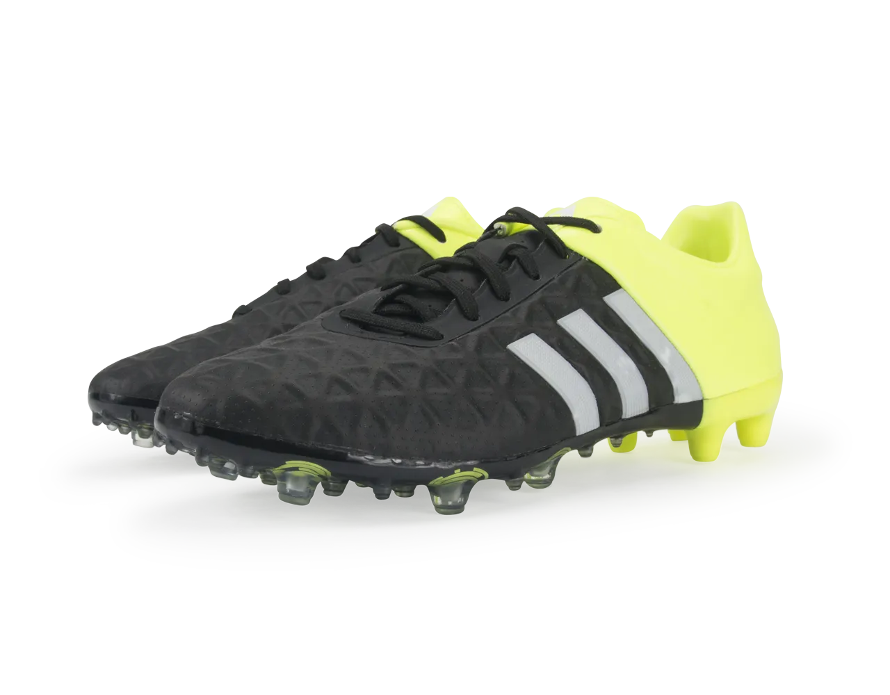 adidas Men's ACE 15.2 FG/AG Black/Night Metallic/Solar Yellow