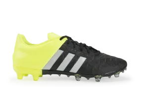 adidas Men's ACE 15.2 FG/AG Black/Night Metallic/Solar Yellow