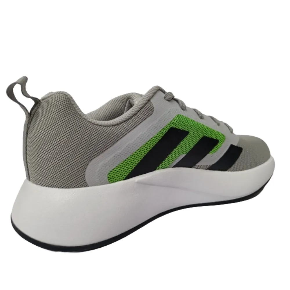 Adidas Men's Footstrikke Running Shoe (Grey/Core Black/Lucid Lime)