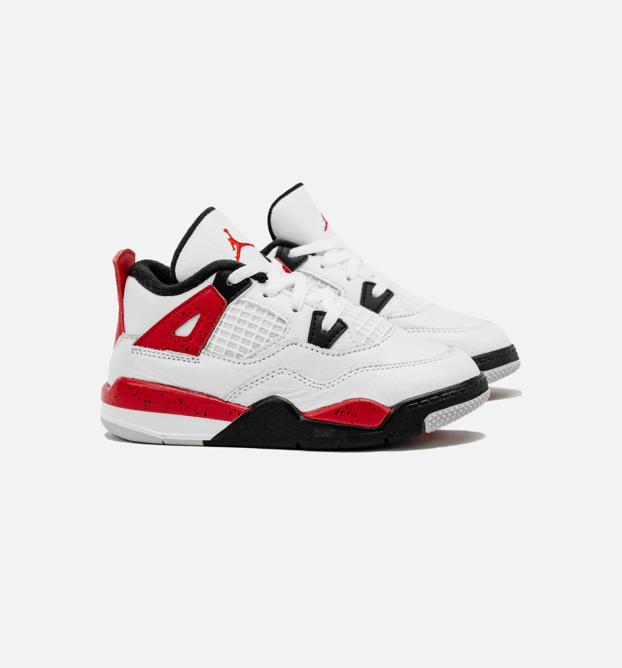 Air Jordan 4 Retro Red Cement Infant Toddler Lifestyle Shoe - White/Red Free Shipping