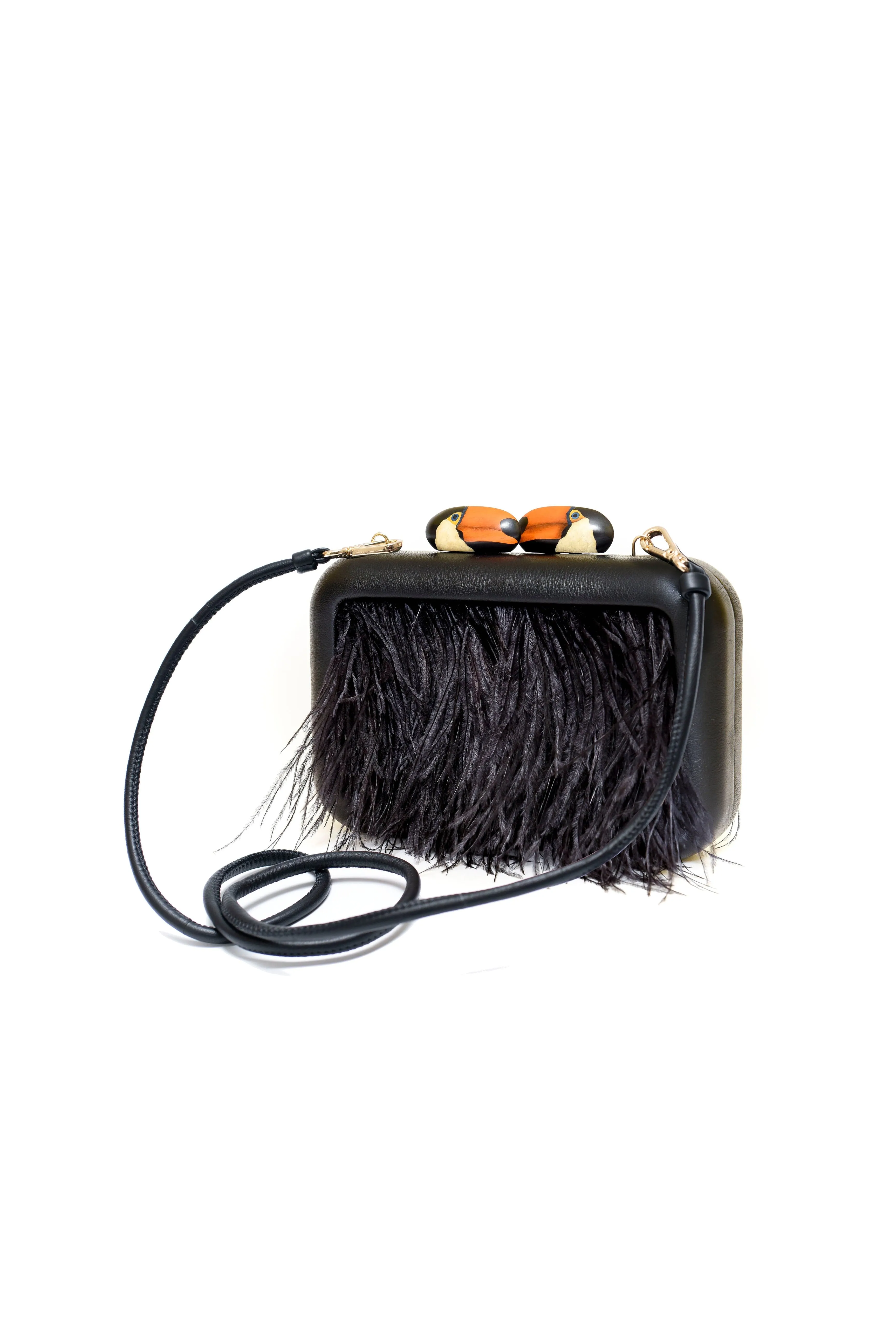 ANIMALIS TOUCAN BLACK CLUTCH