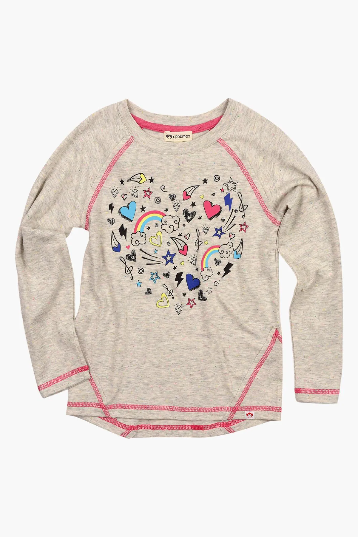 Appaman Adler Kids Shirt - Speckled Cloud (Size 12 left)