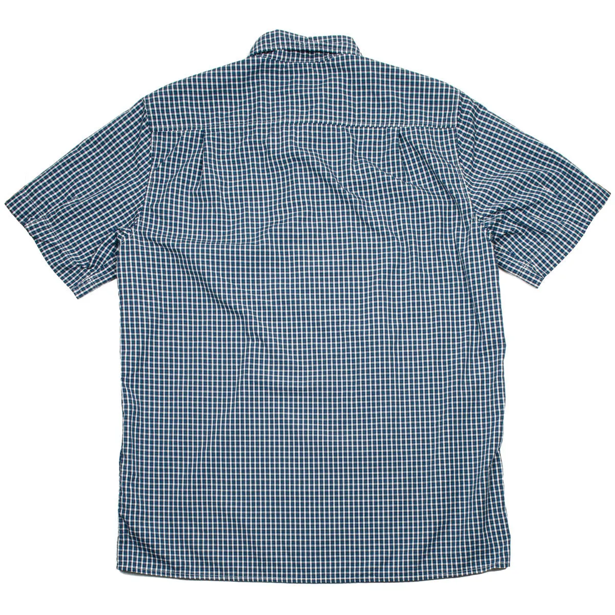 Arpenteur - Eté Short-sleeve Pullover Shirt - Blue / Green Check