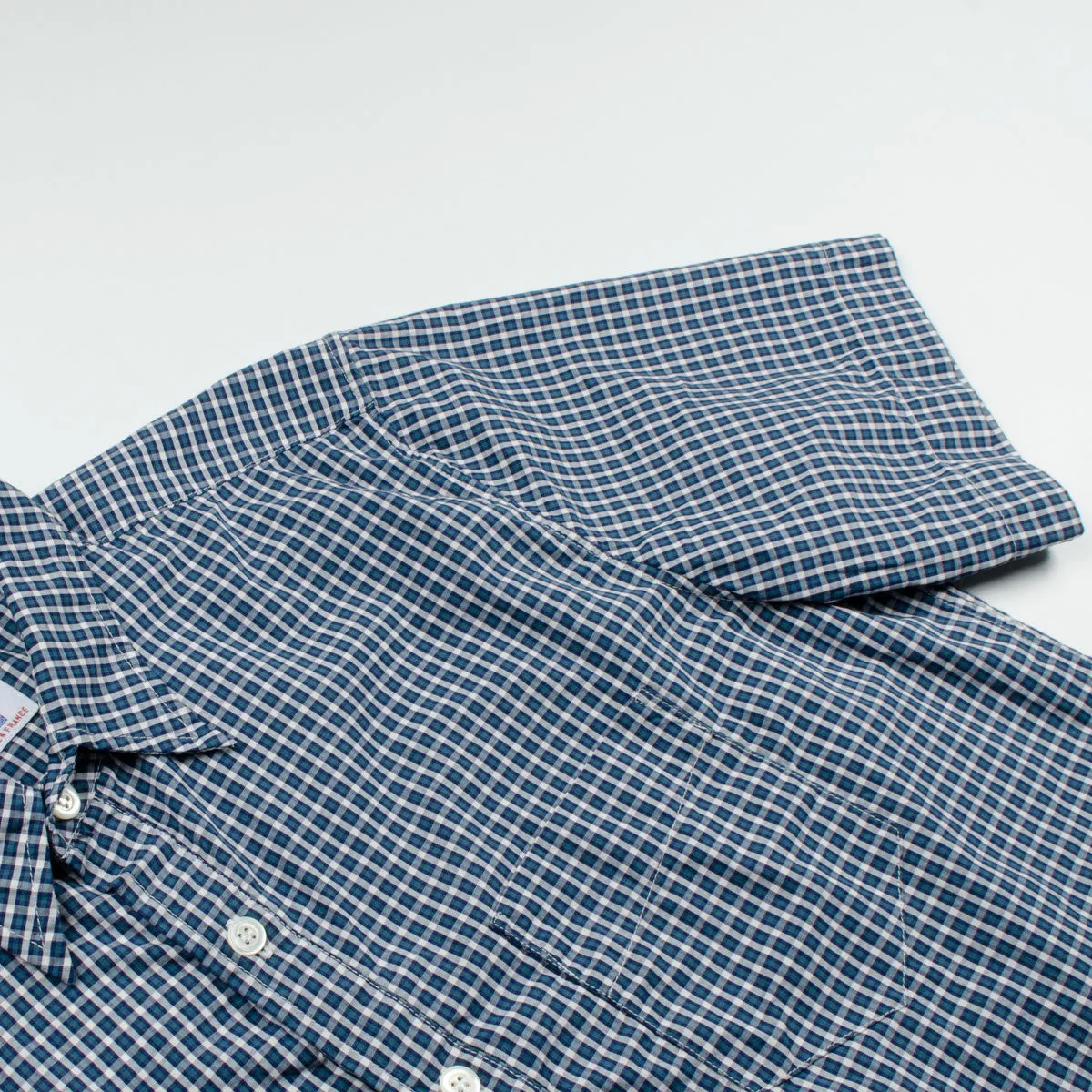 Arpenteur - Eté Short-sleeve Pullover Shirt - Blue / Green Check