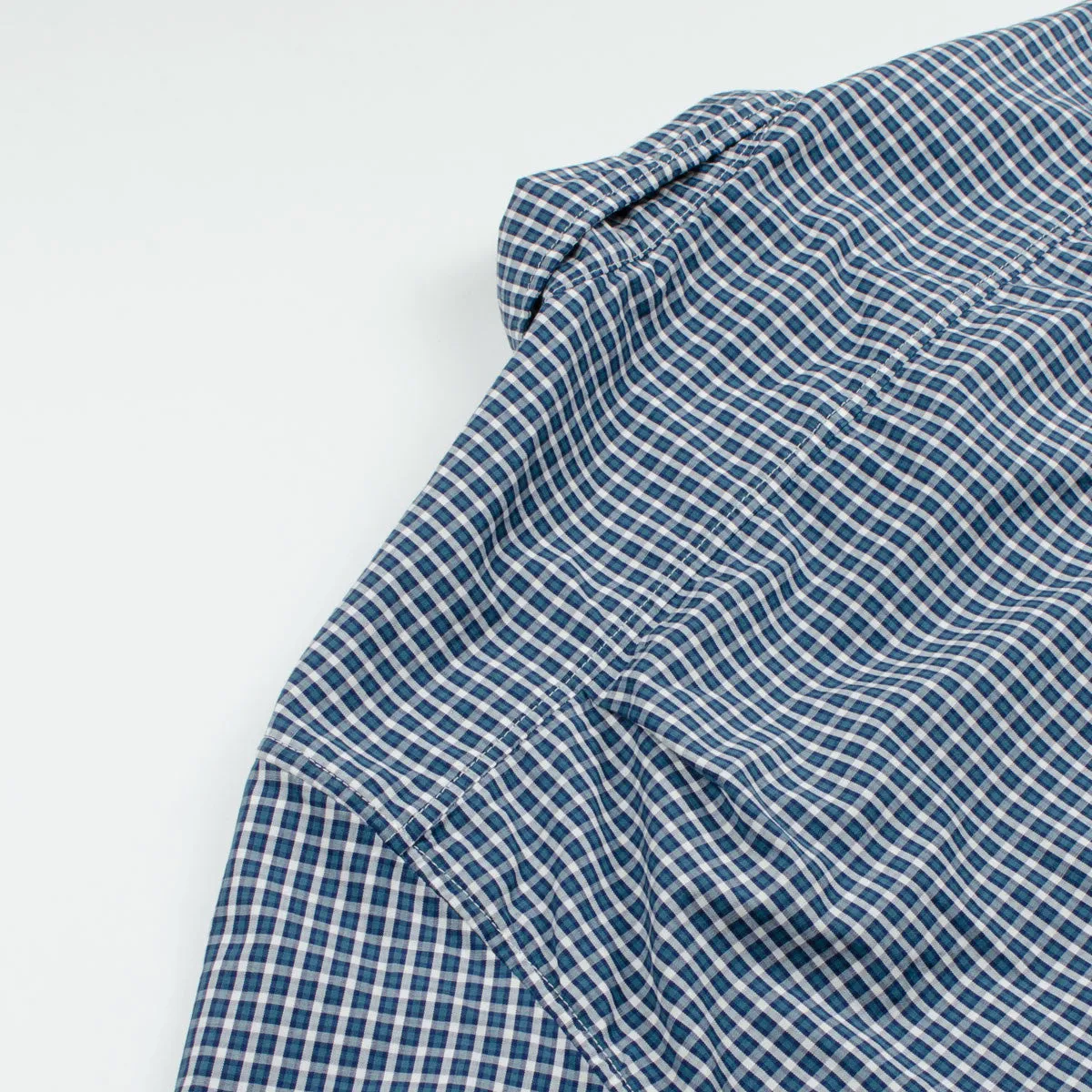 Arpenteur - Eté Short-sleeve Pullover Shirt - Blue / Green Check