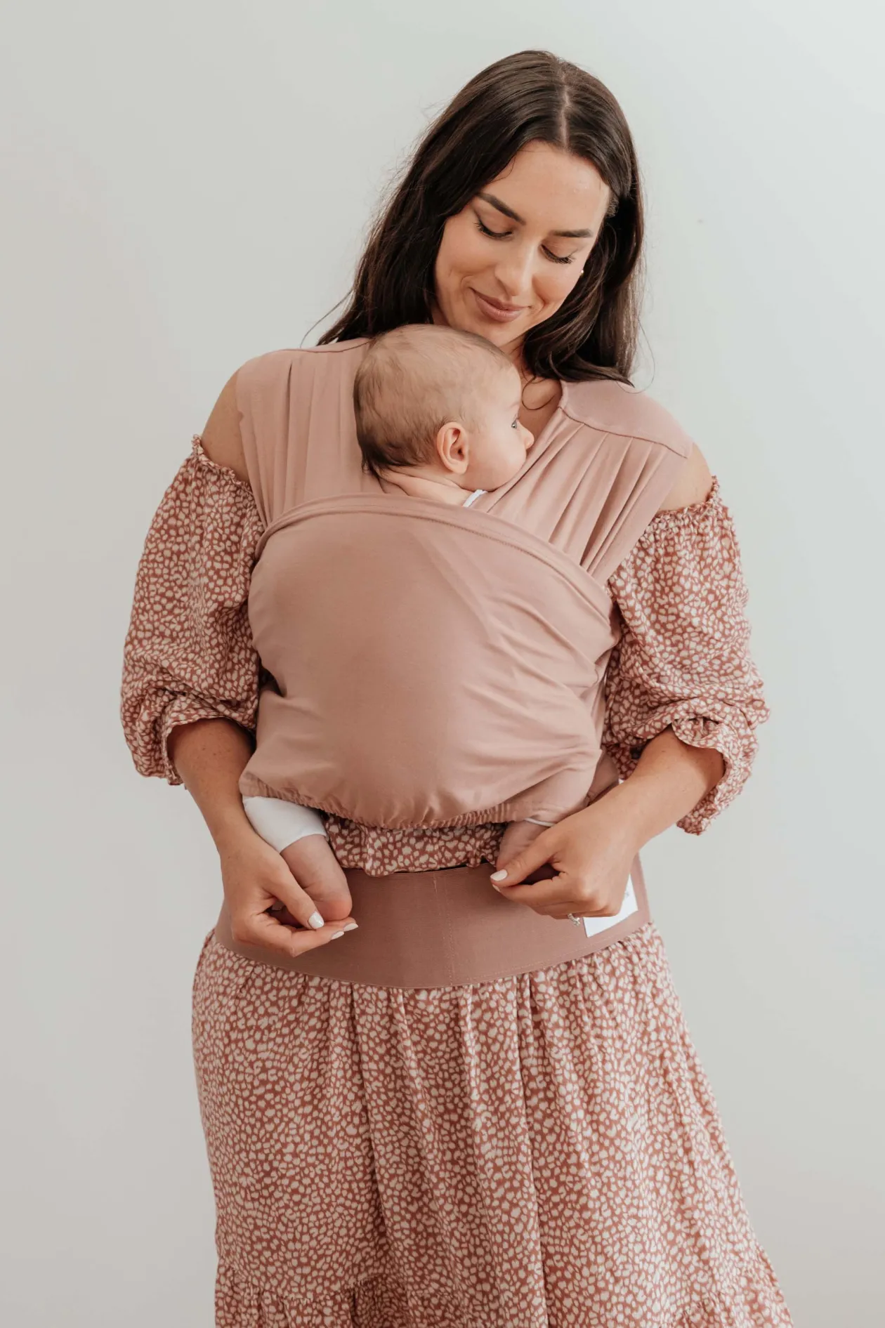 BabyDink Organic Newborn Baby Carrier - Rose