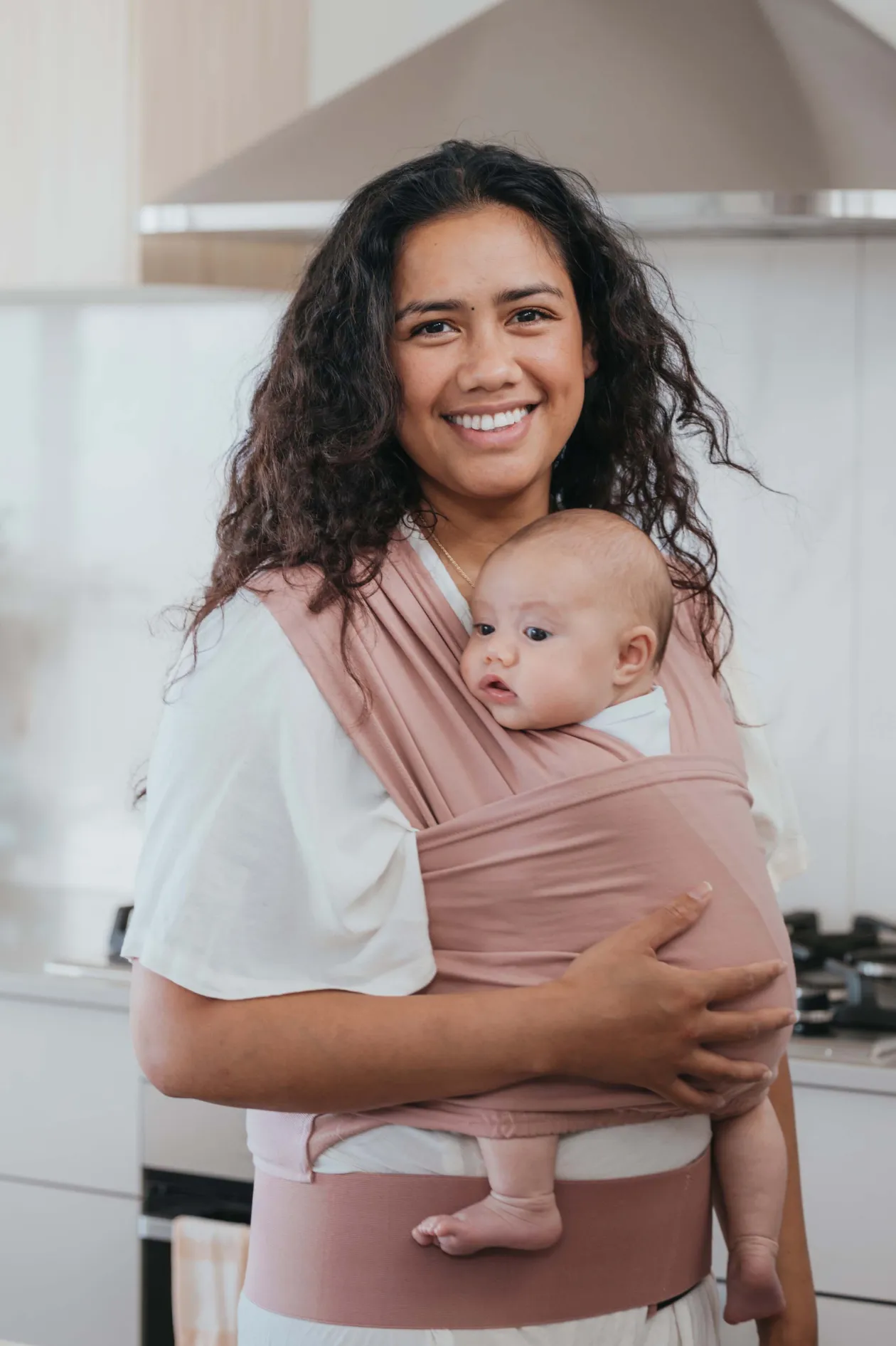 BabyDink Organic Newborn Baby Carrier - Rose