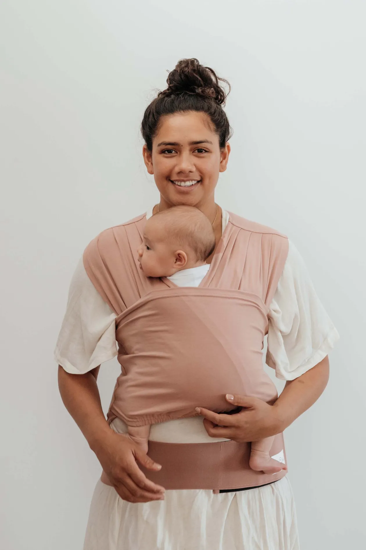 BabyDink Organic Newborn Baby Carrier - Rose