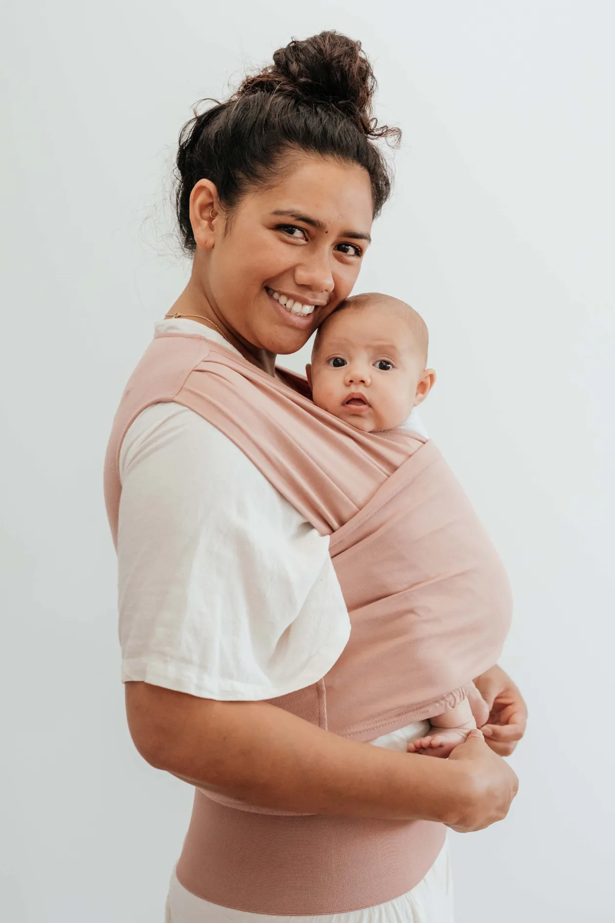 BabyDink Organic Newborn Baby Carrier - Rose