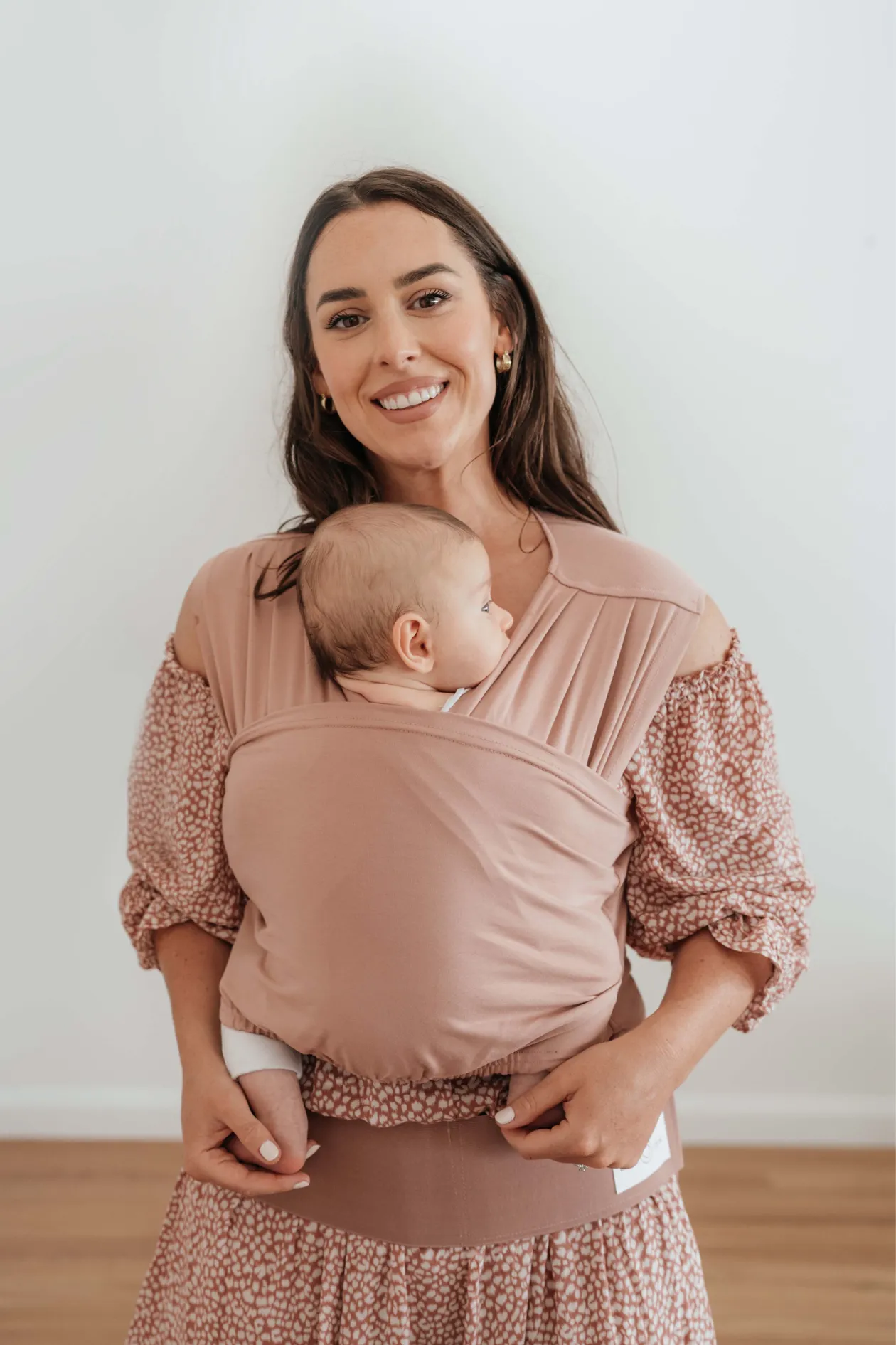 BabyDink Organic Newborn Baby Carrier - Rose