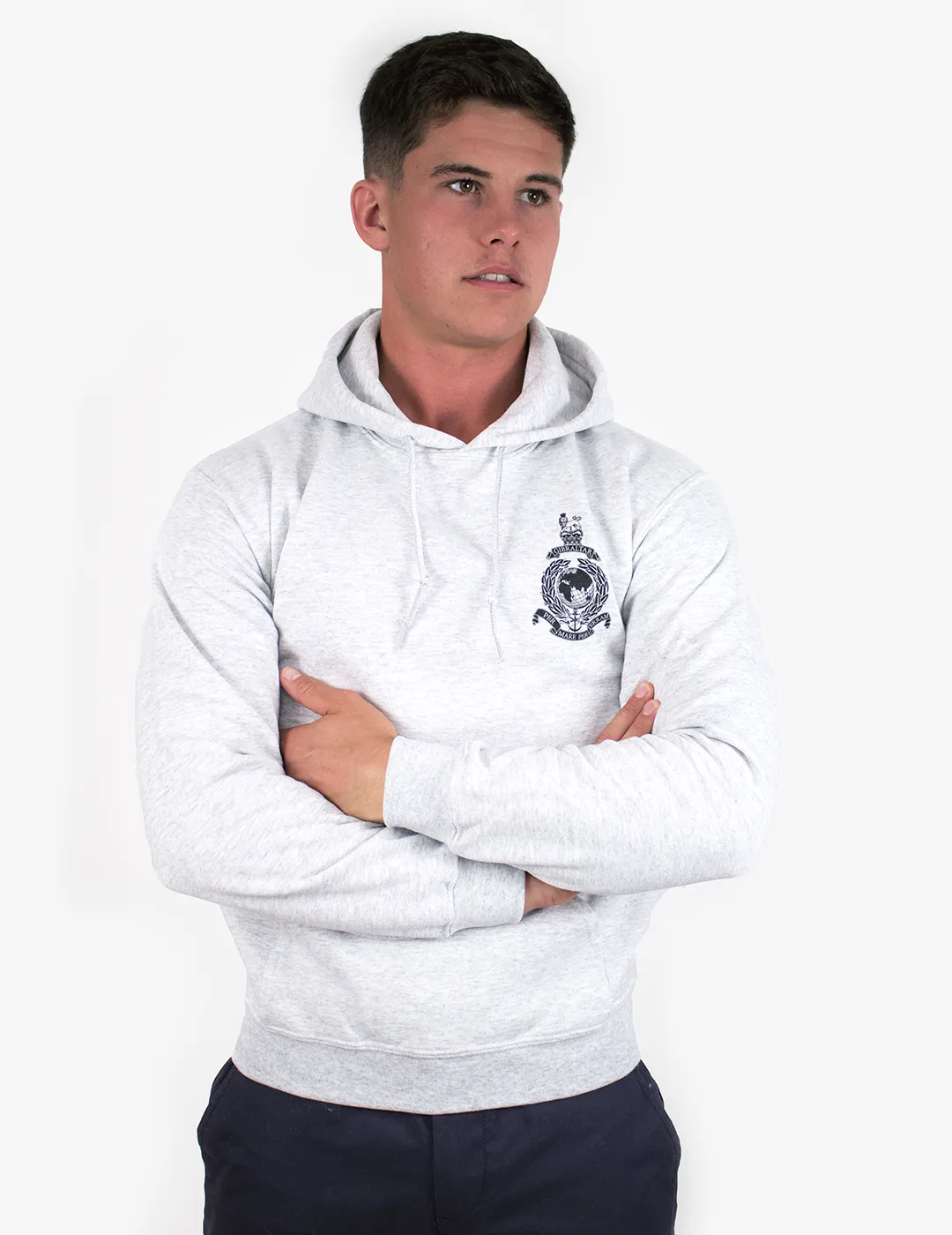 Basic Royal Marines Hoodie - Grey