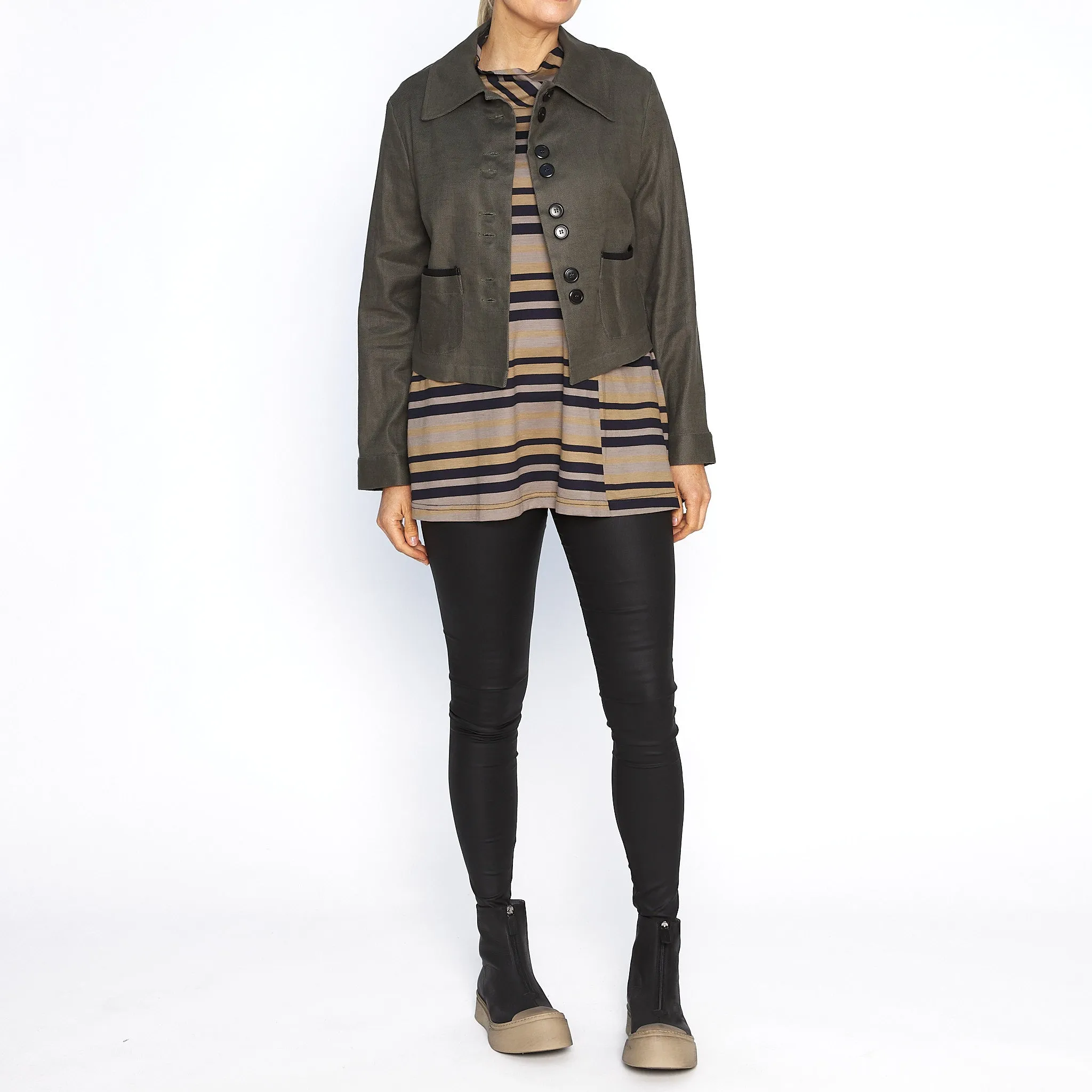 Benni Moss Linen Jacket