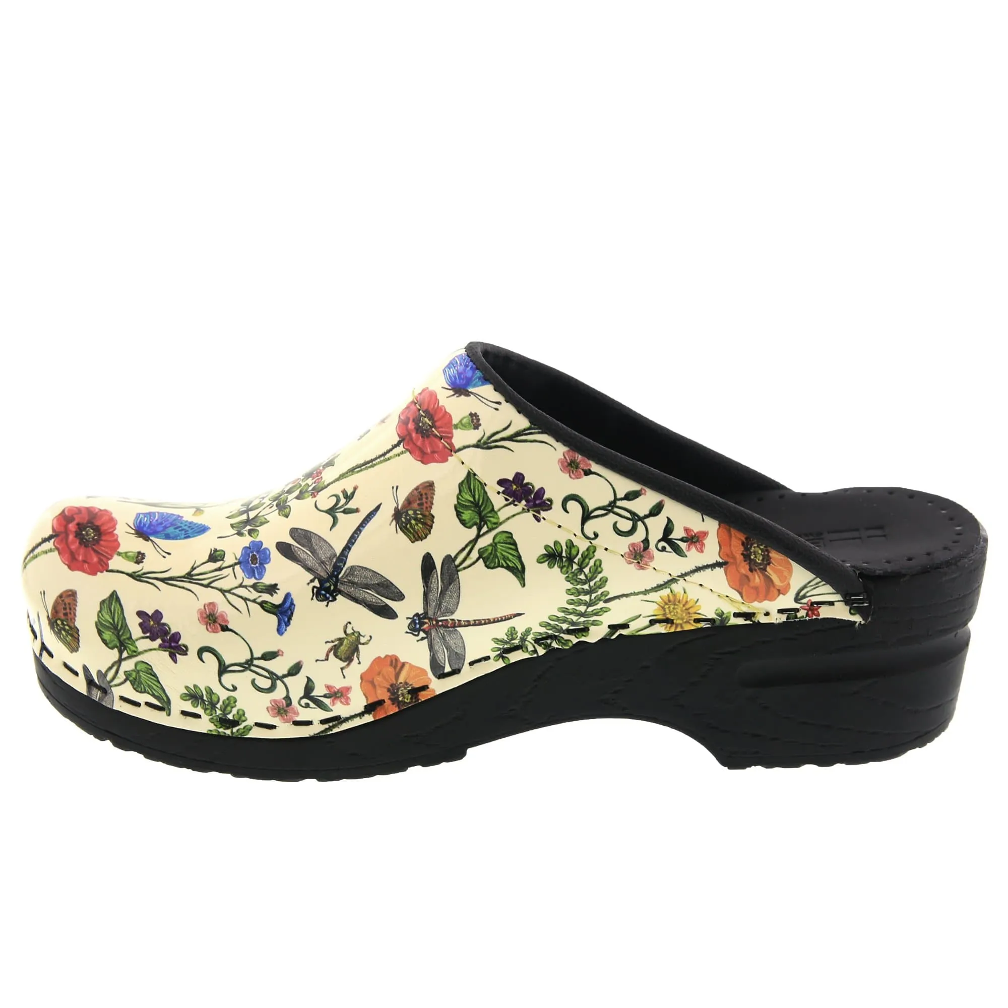 BJORK Dahlia Open Back Leather Clogs