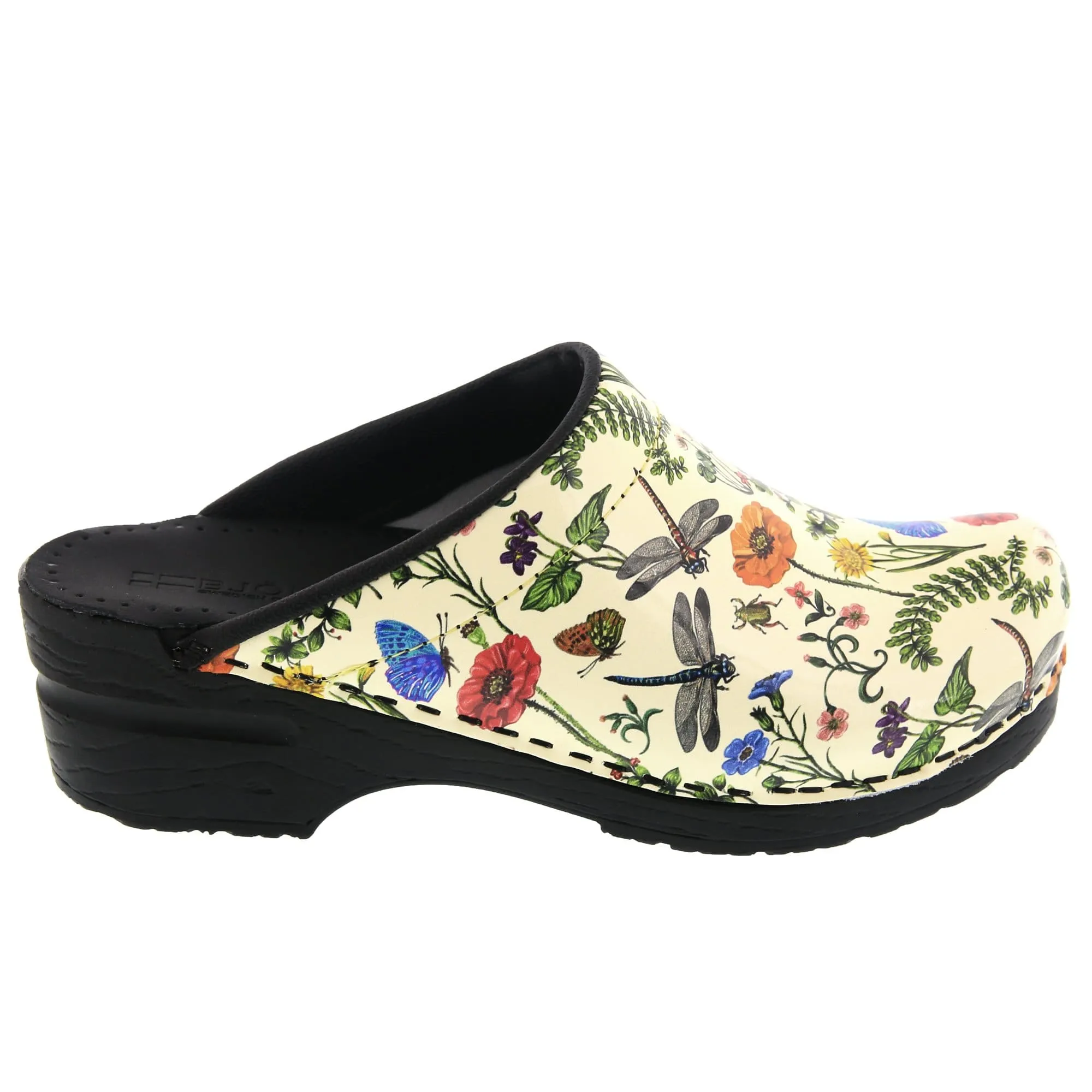 BJORK Dahlia Open Back Leather Clogs