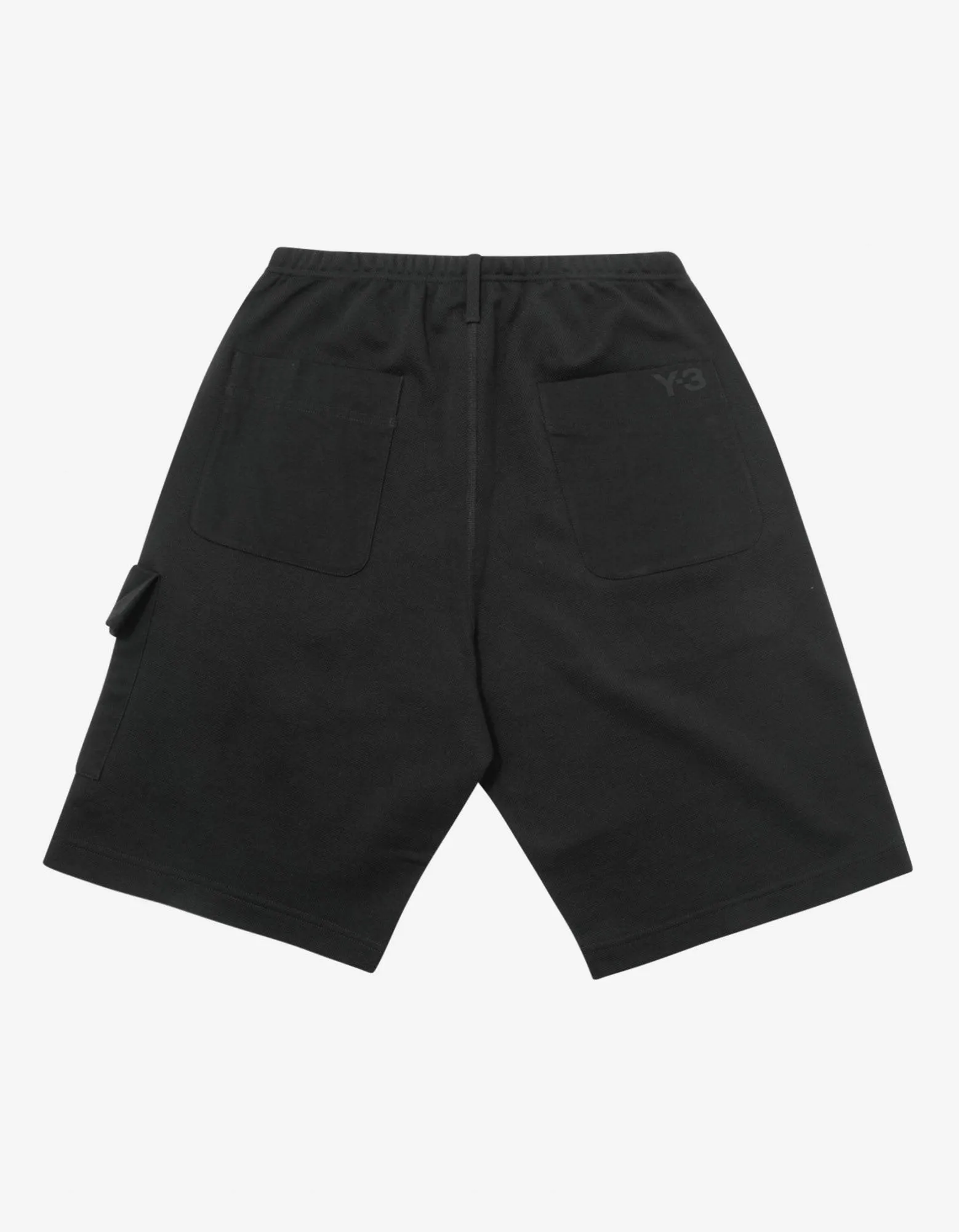 Black Travel Pique Shorts