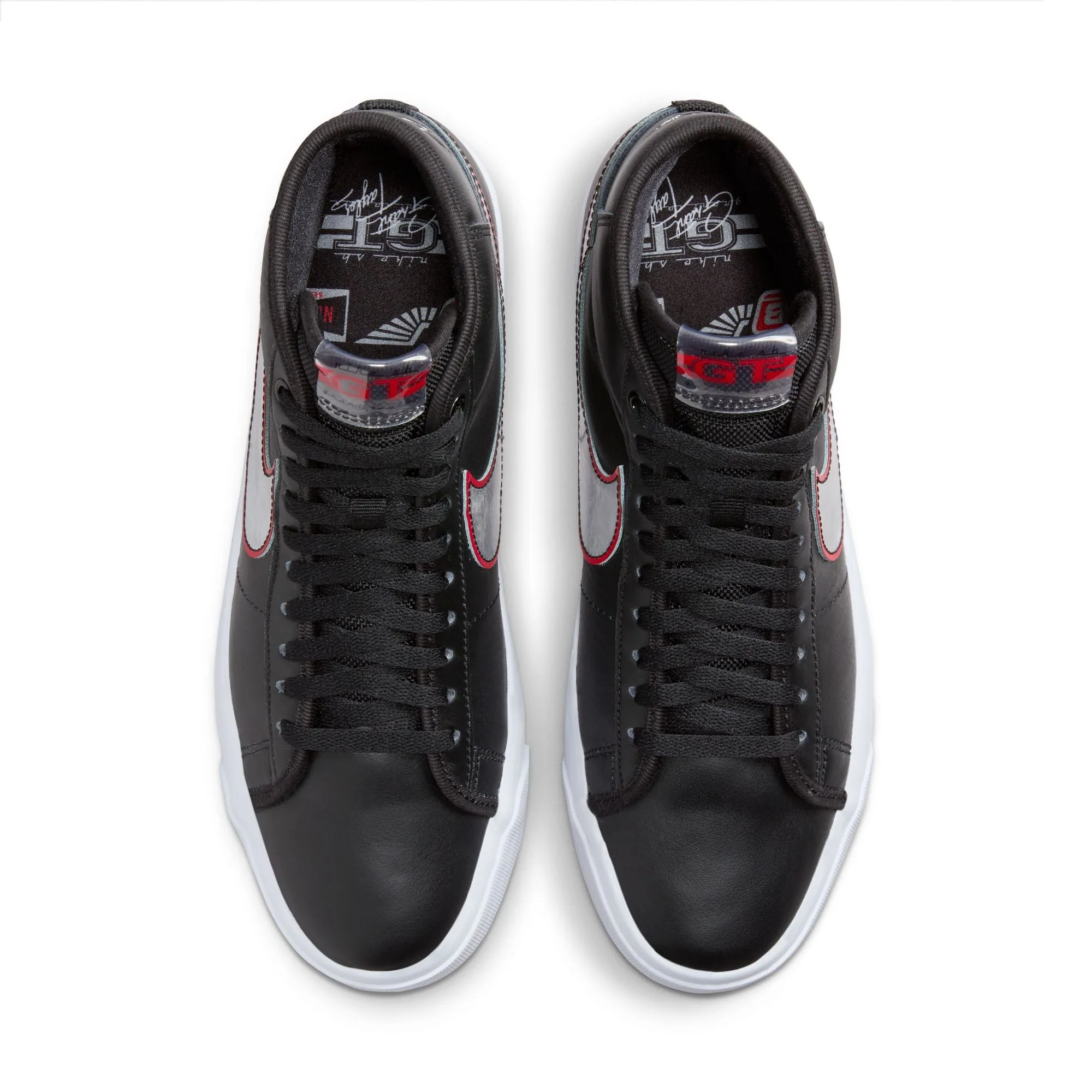 BLAZER MID PRO GT BLACK / METALLIC SILVER / UNIVERSITY RED