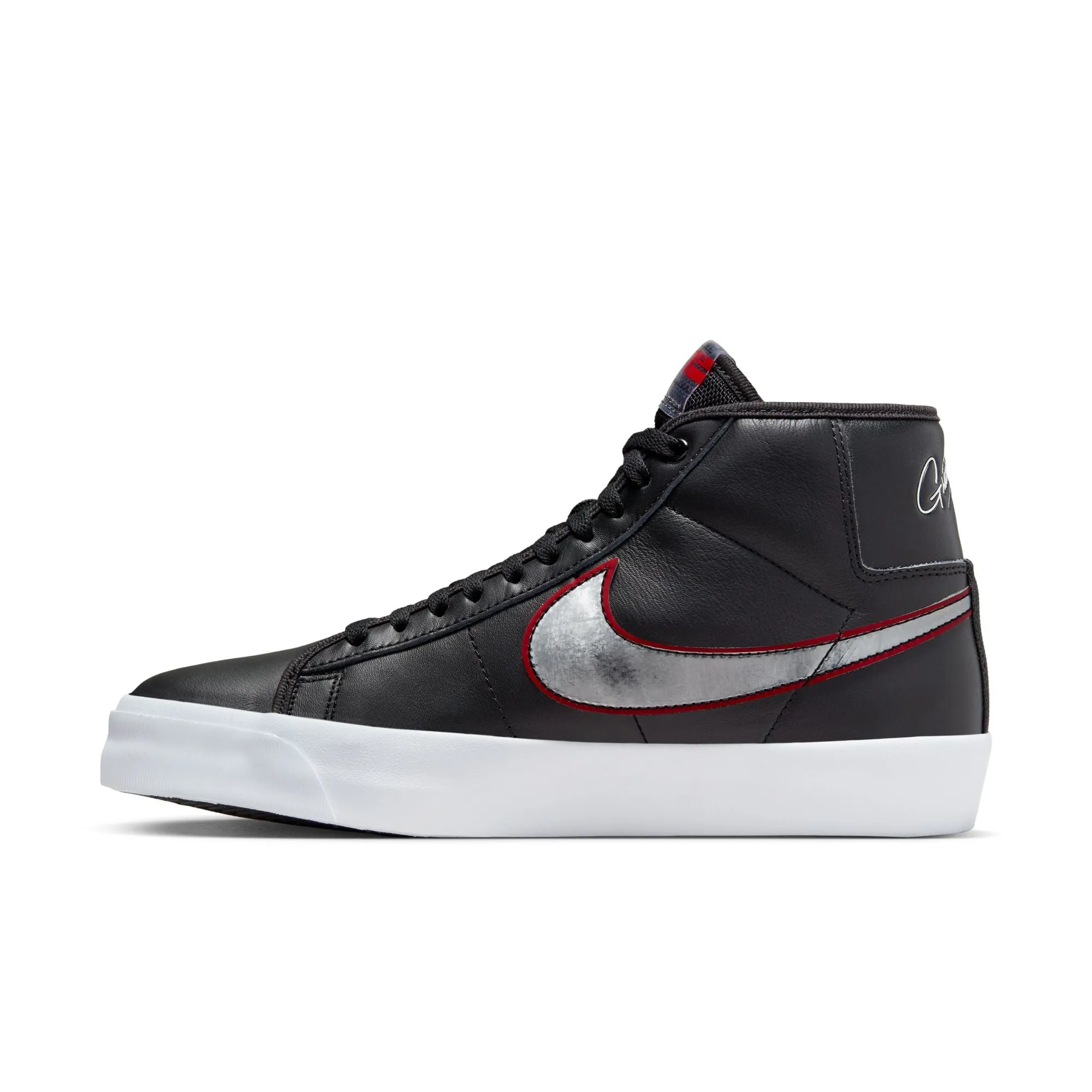 BLAZER MID PRO GT BLACK / METALLIC SILVER / UNIVERSITY RED