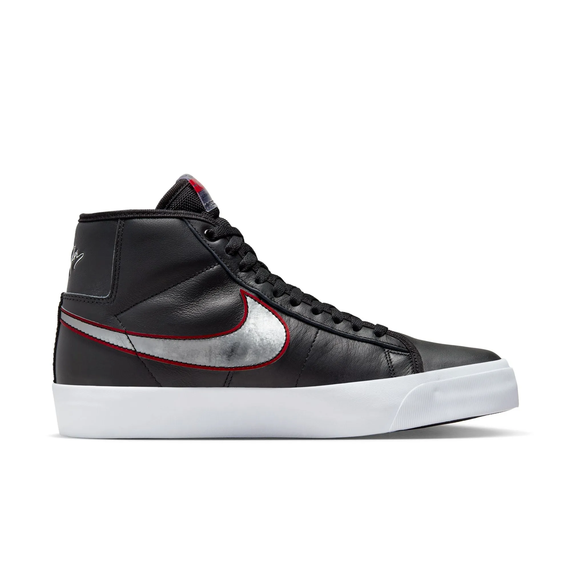 BLAZER MID PRO GT BLACK / METALLIC SILVER / UNIVERSITY RED