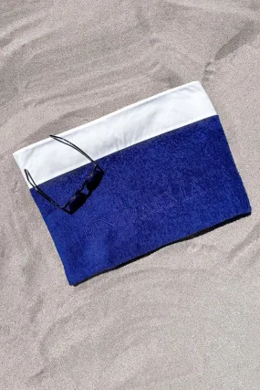 Blue beach towel - Made in Italy