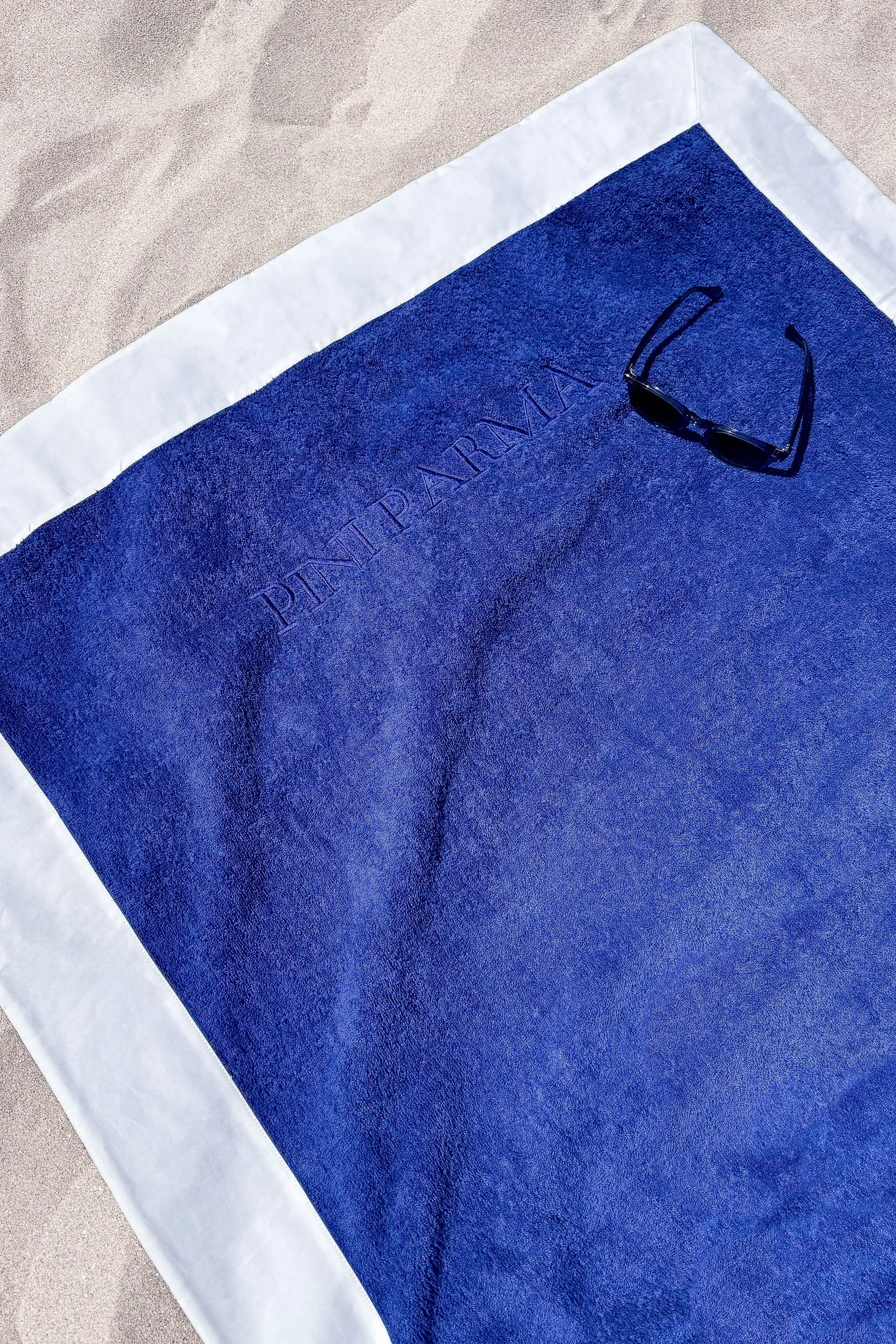 Blue beach towel - Made in Italy