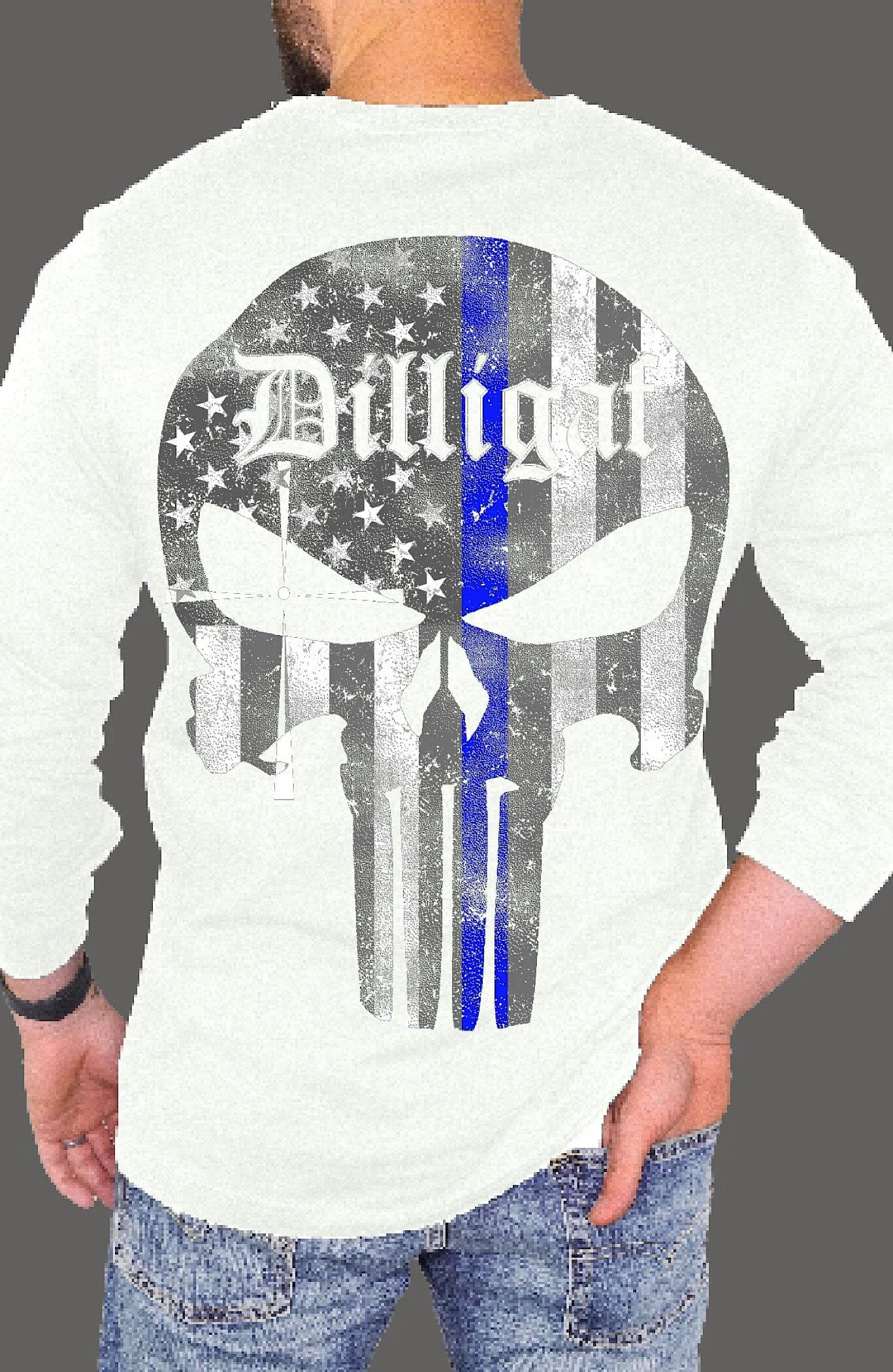 Blue Lives Matter Punisher Longsleeve