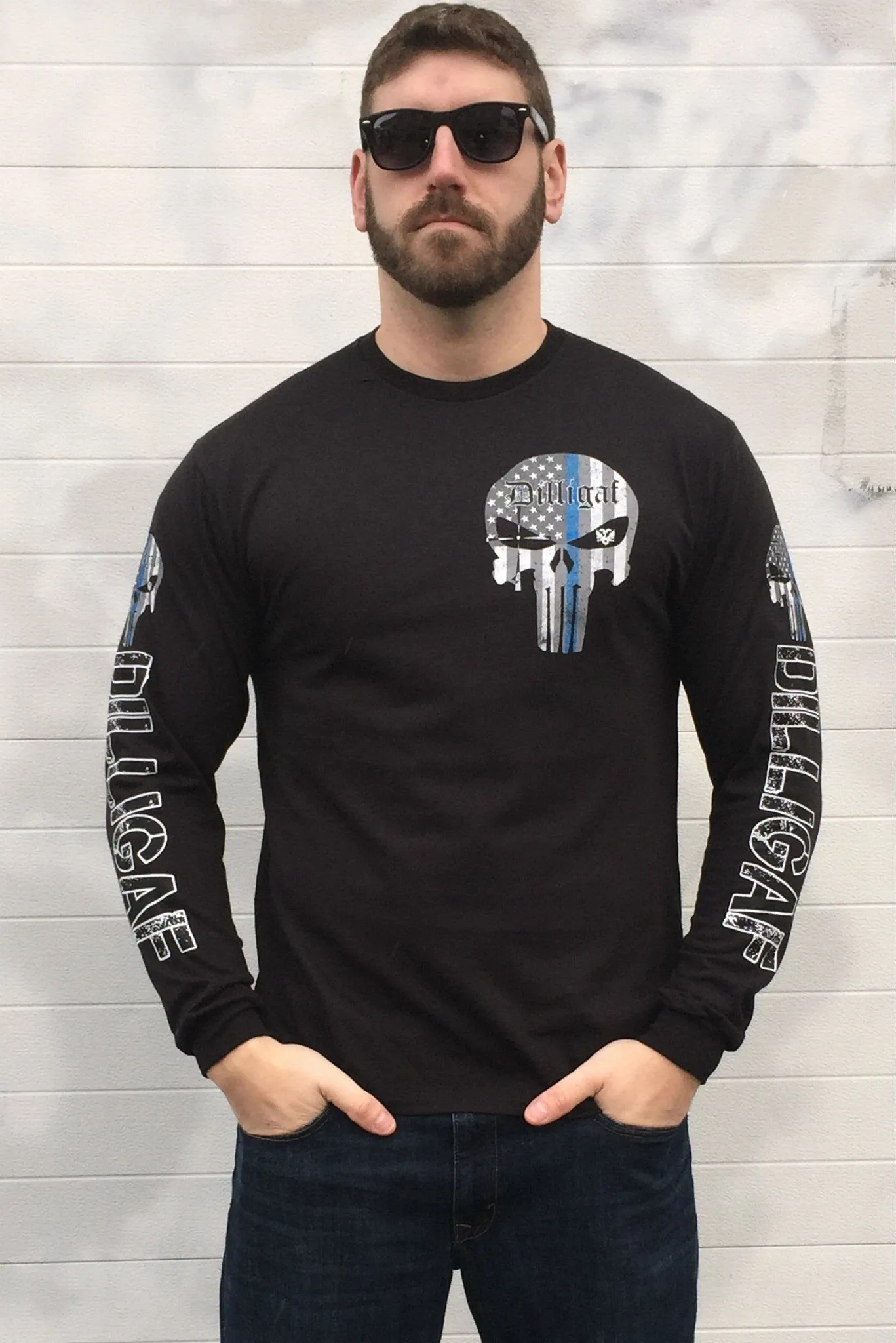 Blue Lives Matter Punisher Longsleeve