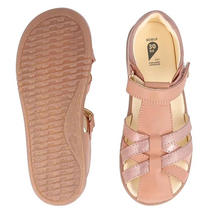 Bobux Kids Plus KP Leather Sandal Cross Jump 837012 Rose Pink