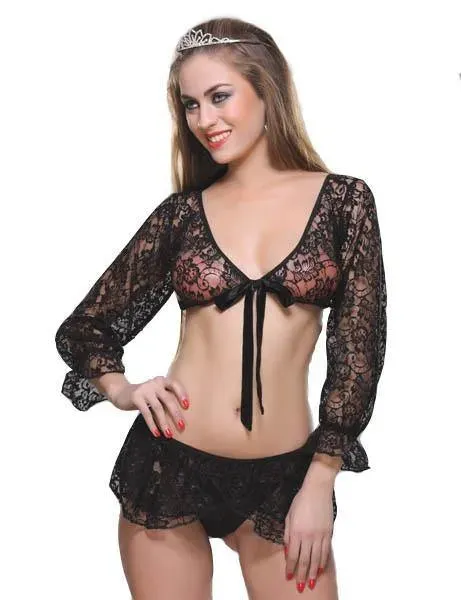 Bold Desire Babydoll Set Black #903