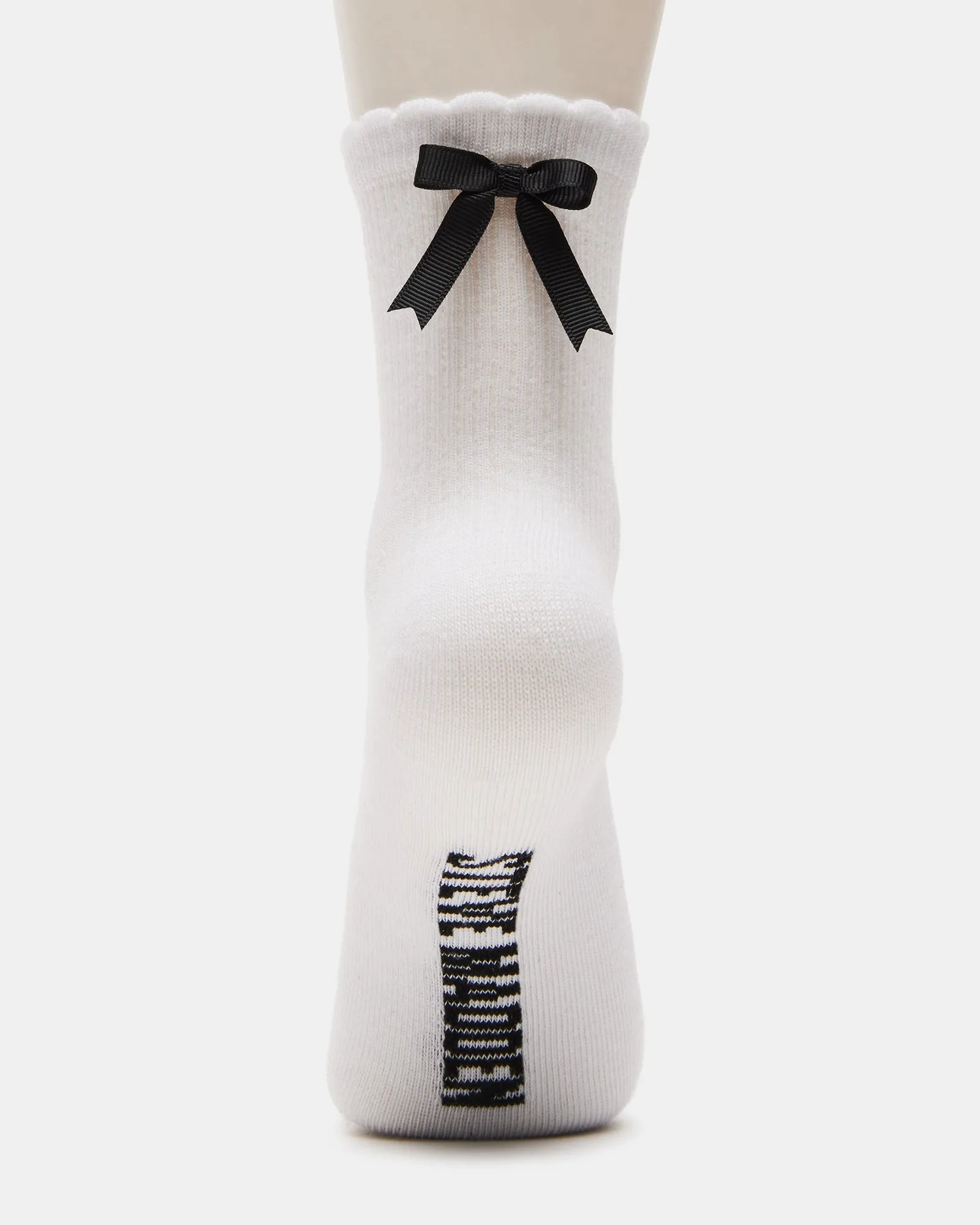 BOW SOCKS WHITE