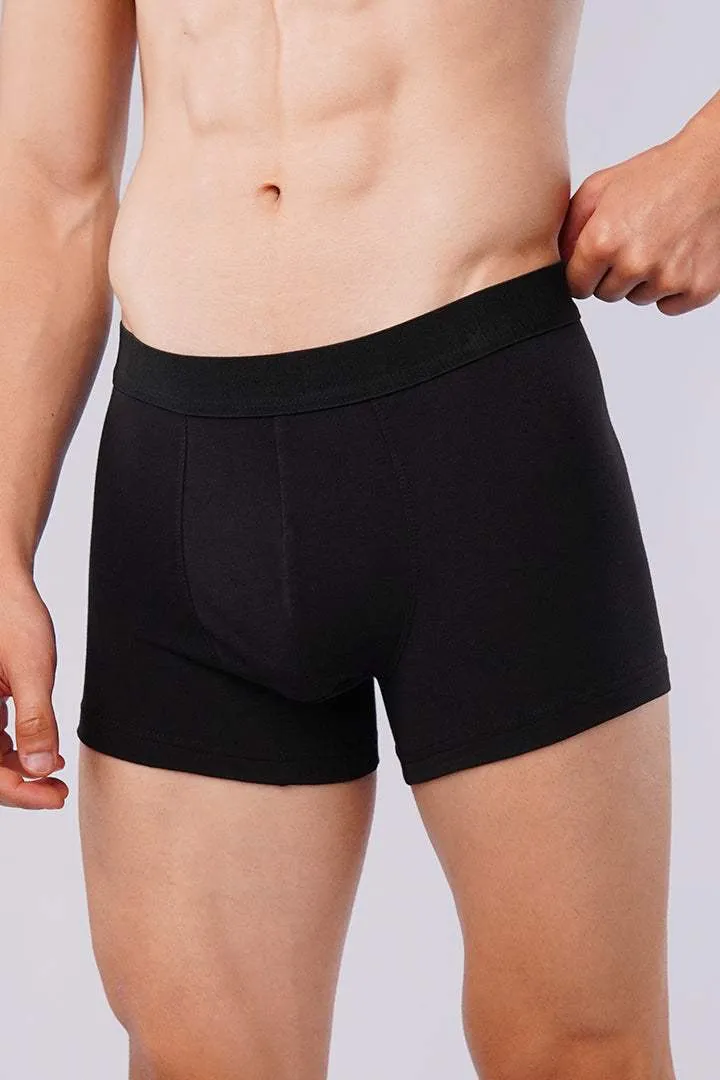 Boxer Trunk - Black, Navy Blue & Charcoal Grey Pack Of 3