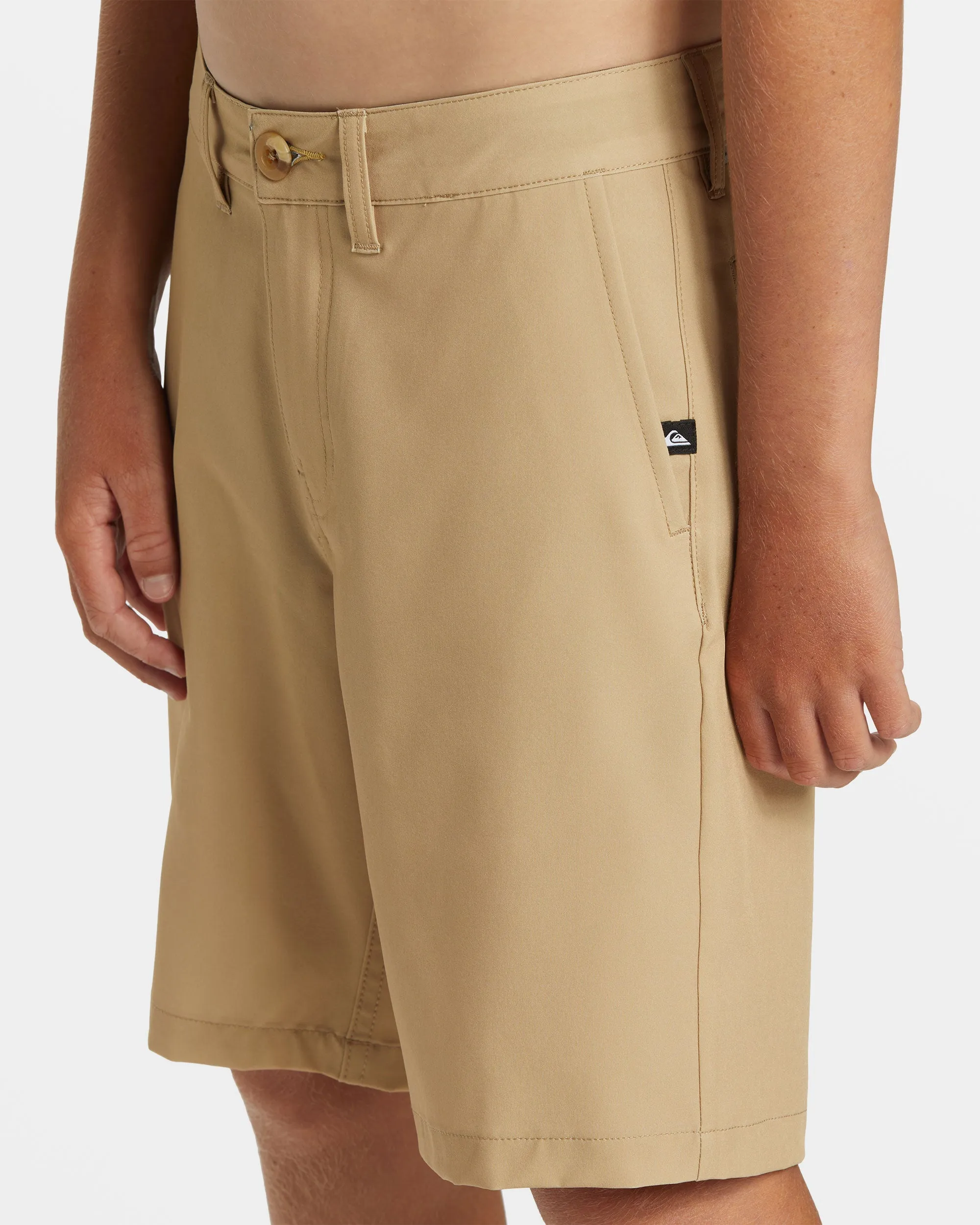 Boys 8-16 Union Amphibian 17" Hybrid Shorts - Khaki