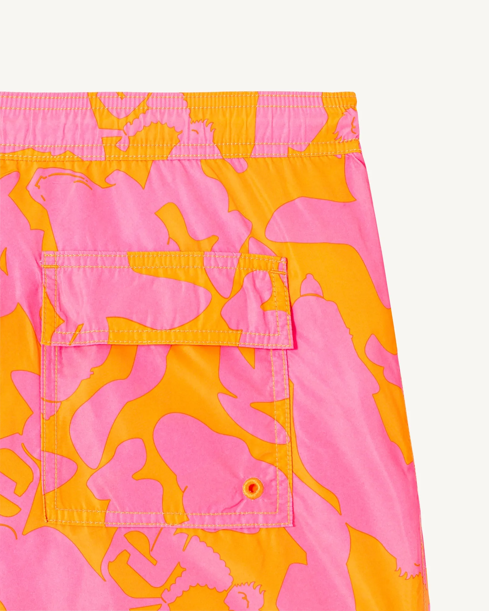 Camo wilde rose/Apricot Biarritz swim shorts