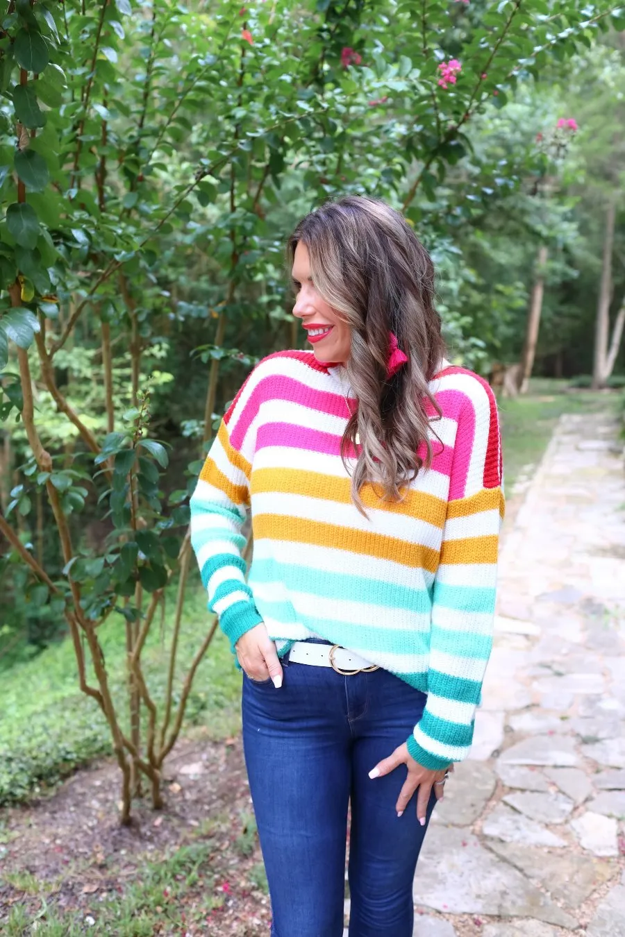 Candy Crush Striped Sweater