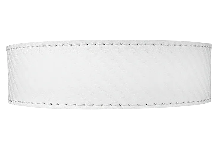 Carbon White 1 3/8 Leather Dress Strap