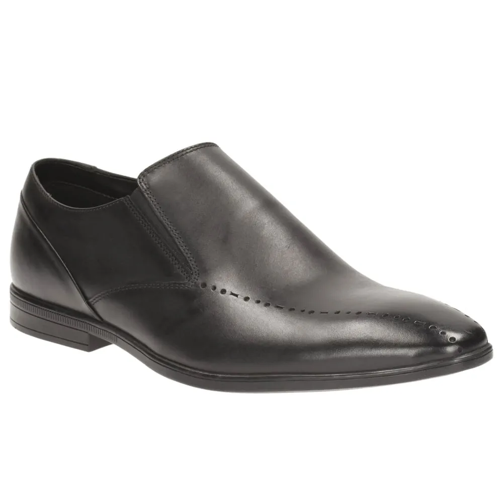 Clarks Bampton Free Black Leather