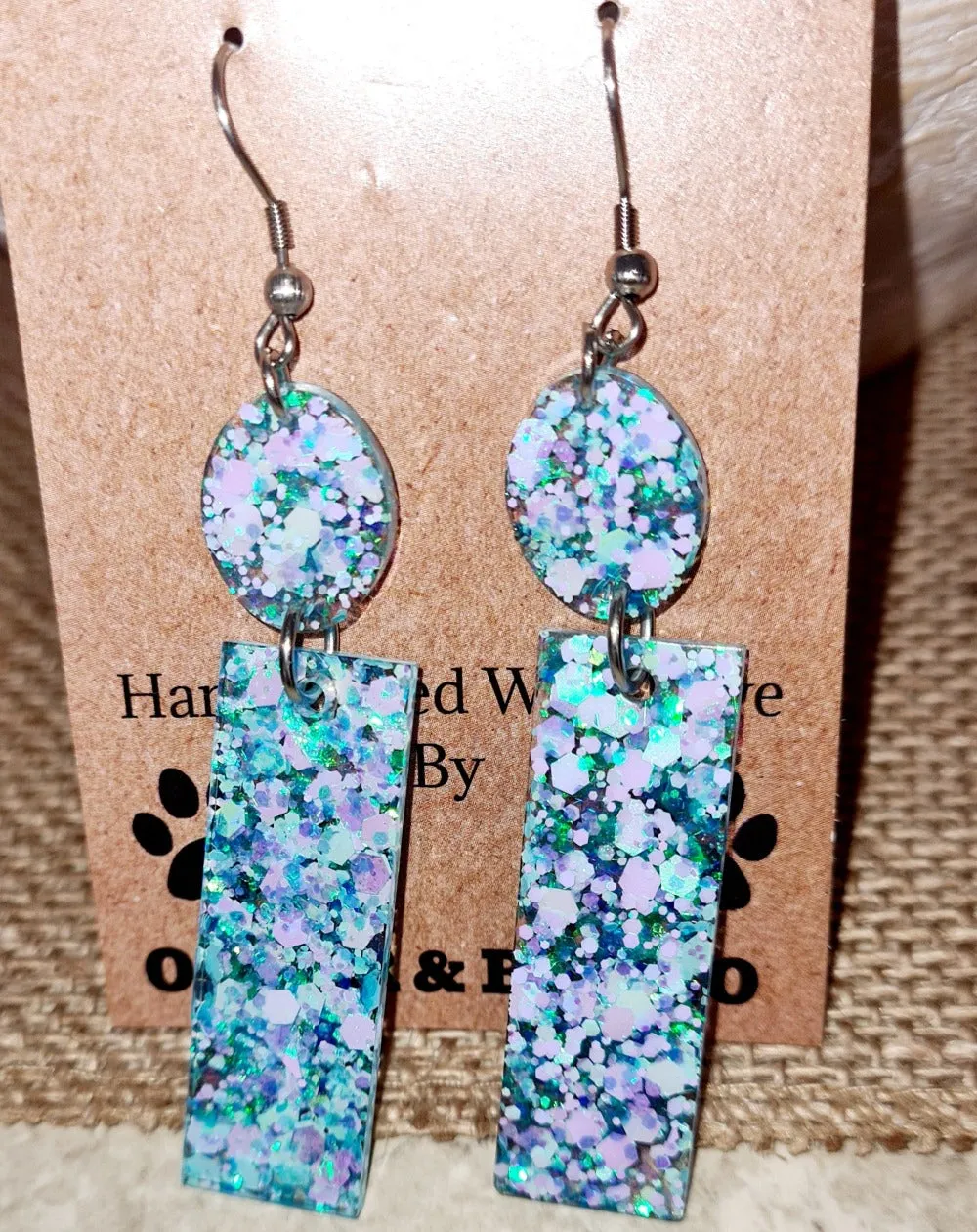 Clay & Resin Bling Handcrafted Earrings