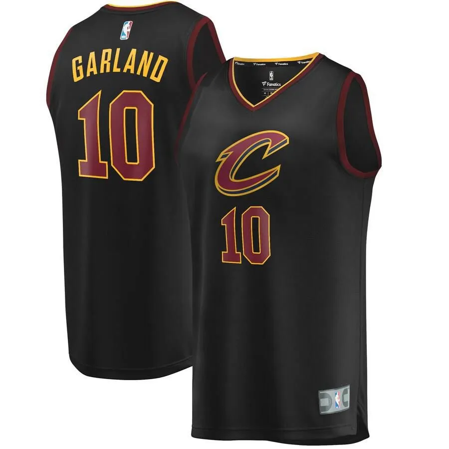 Cleveland Cavaliers Darius Garland Fanatics Branded Replica Fast Break Statement Jersey Kids - Black | Ireland D5781D5