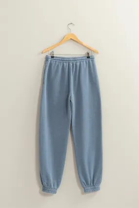 'Comfort Calls' Joggers - Gray Blue