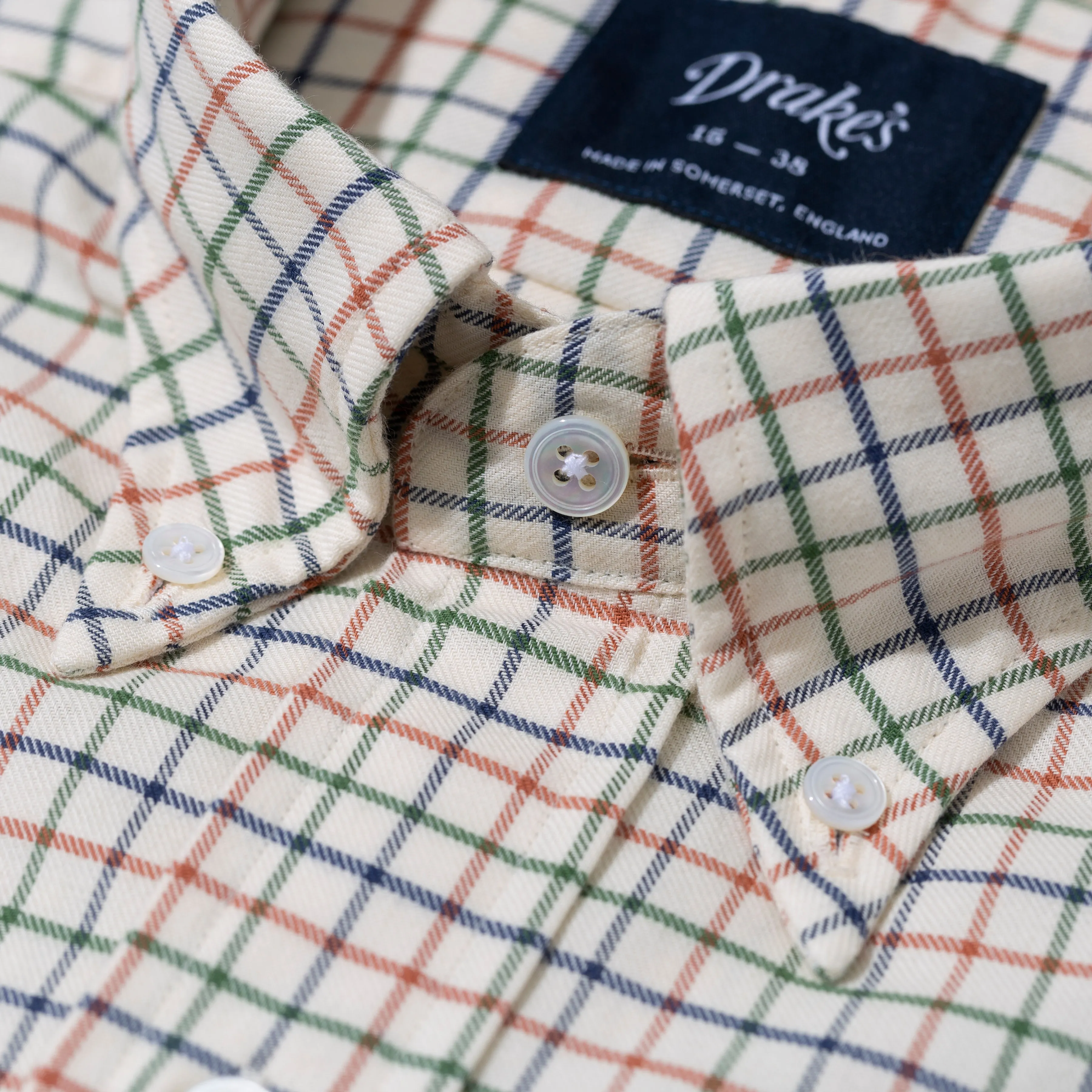 Cotton Tattersall Check Button-down Shirt