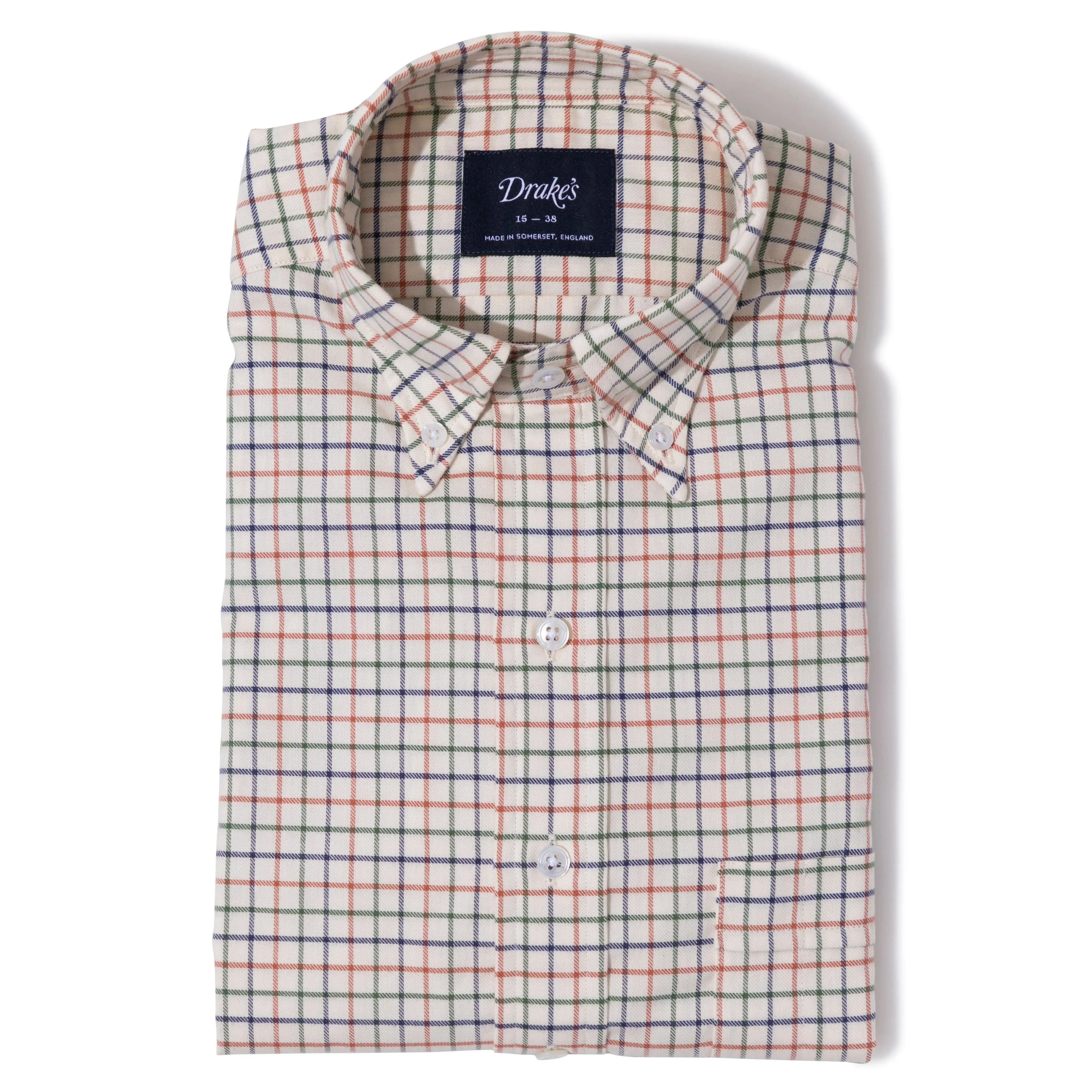 Cotton Tattersall Check Button-down Shirt