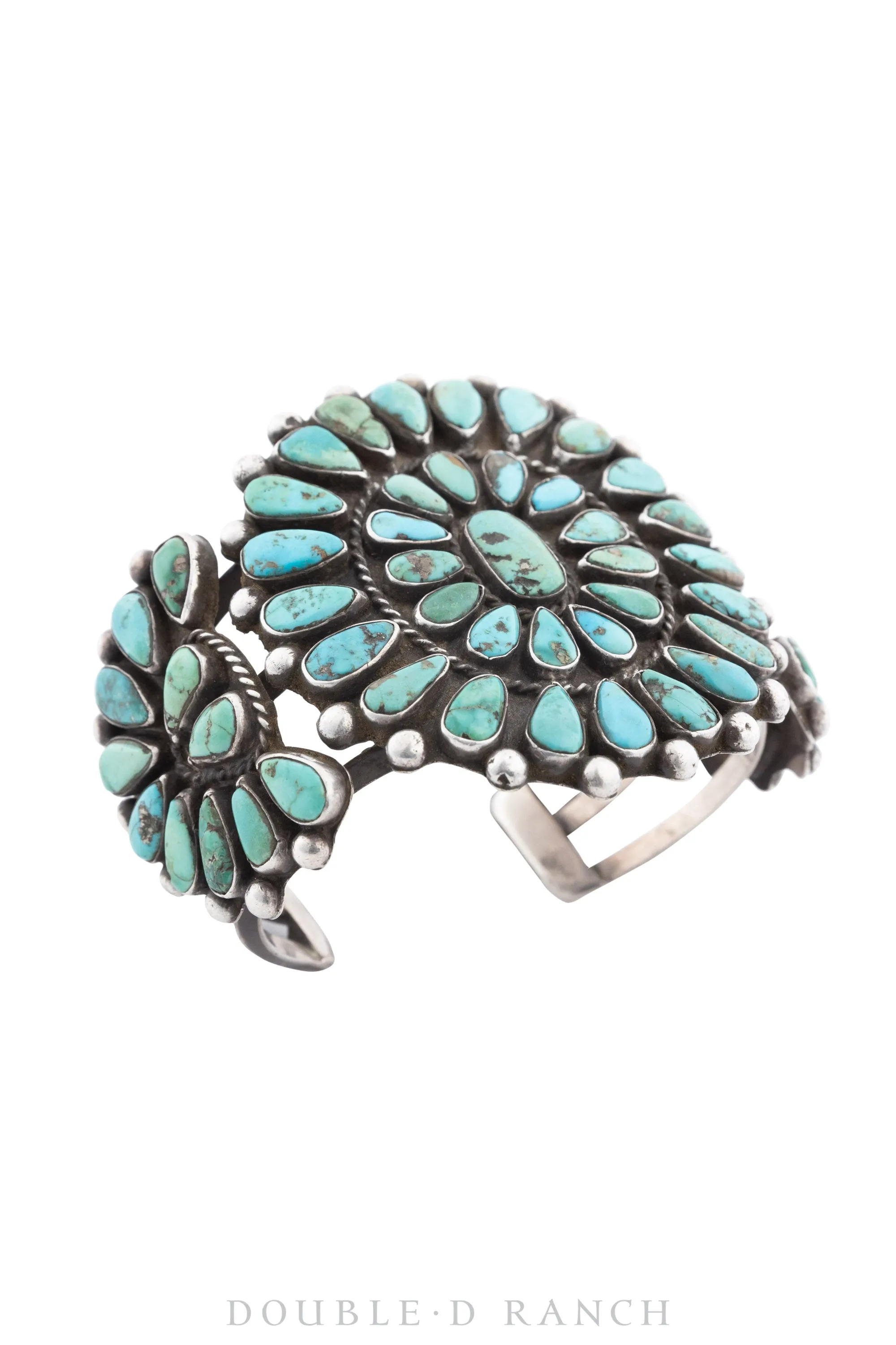 Cuff, Cluster, Turquoise, Hallmark, Vintage, 3549