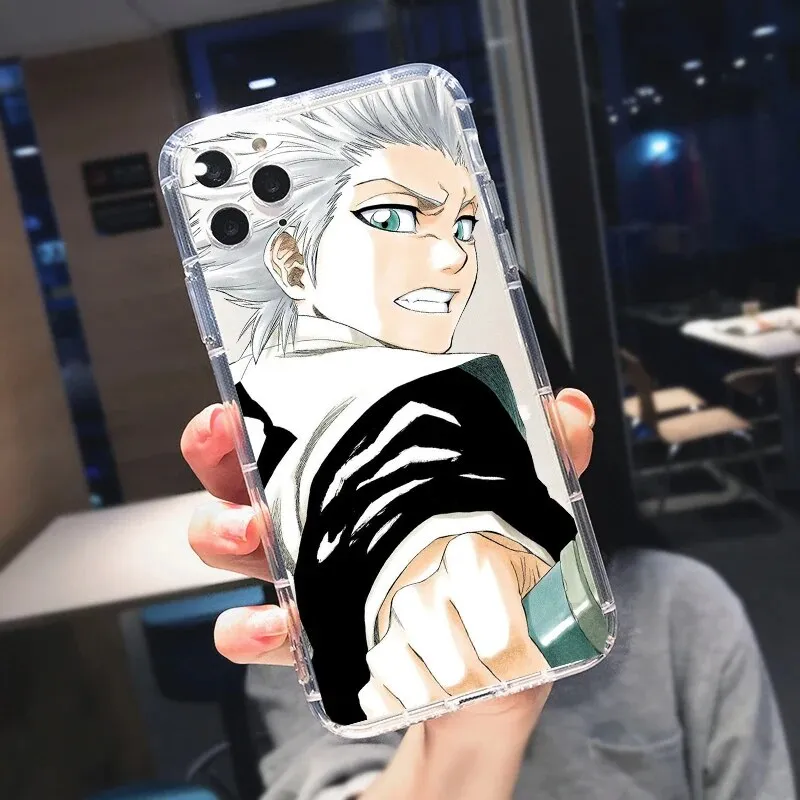 Cute Anime Bleach Kisuke Urahara Shockproof Phone Case For iPhone 13 11 12 Pro MAX XR XS X 14 15 Plus Clear Soft TPU Cover